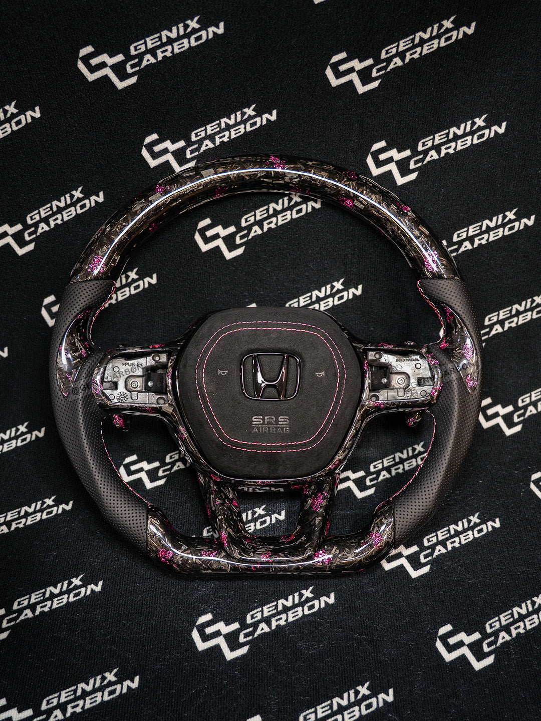 Honda Civic (FE/FL1/FL5) 2022+ | Accord (11th Gen) 2023+ | Stepwgn 2022+ Custom Carbon Fiber Steering Wheel
