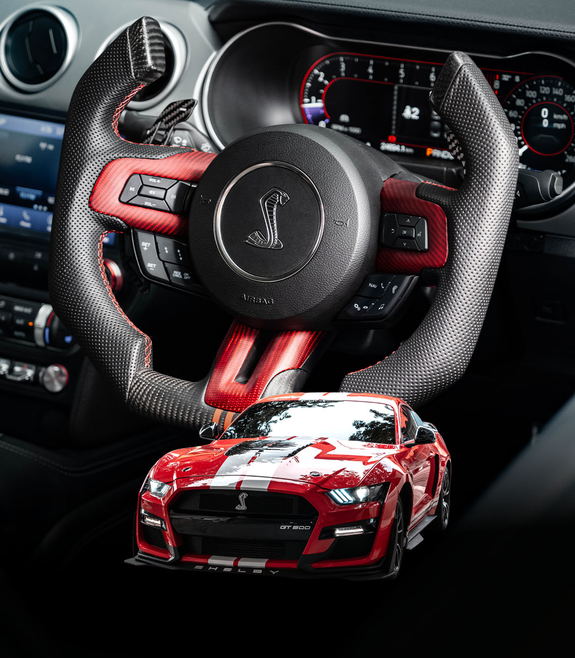 Genix Carbon steering wheel for American brands