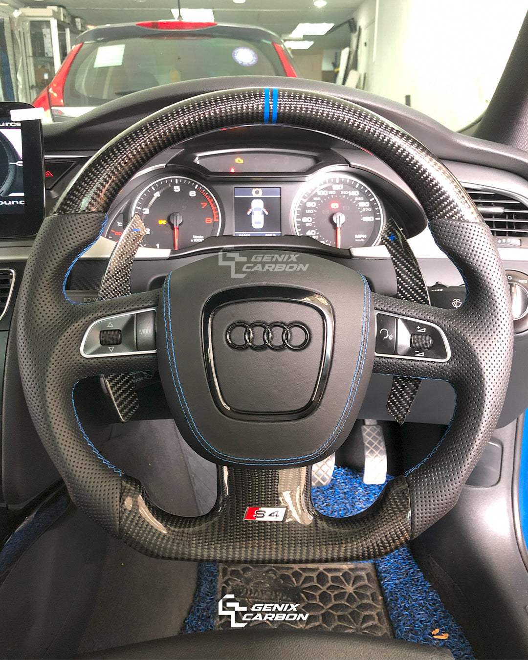 Audi 2004+ A4 S4 A5 S5 S6 S8 Carbon Fiber Steering Wheel