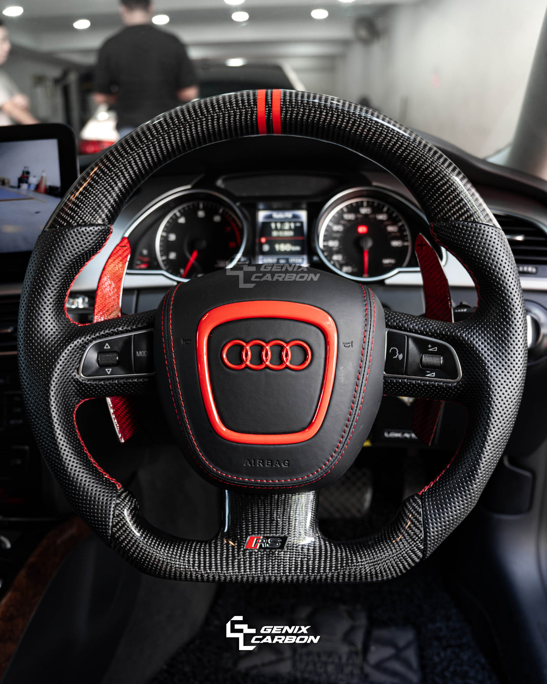 Audi 2004+ A4 S4 A5 S5 S6 S8 Carbon Fiber Steering Wheel