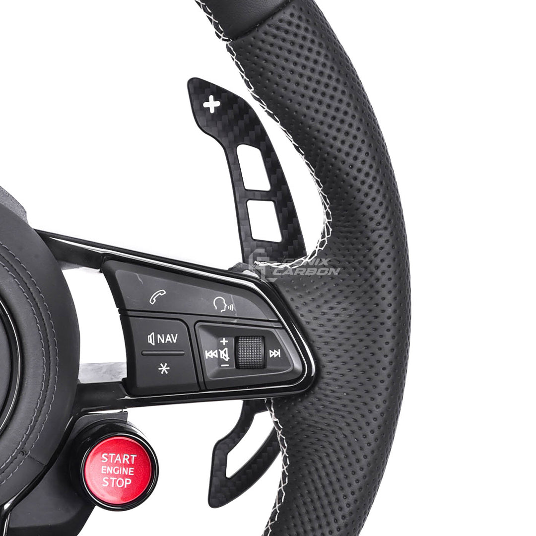 Magnetic Carbon Fiber Paddle Shifters for Audi TT / R8 Steering Version