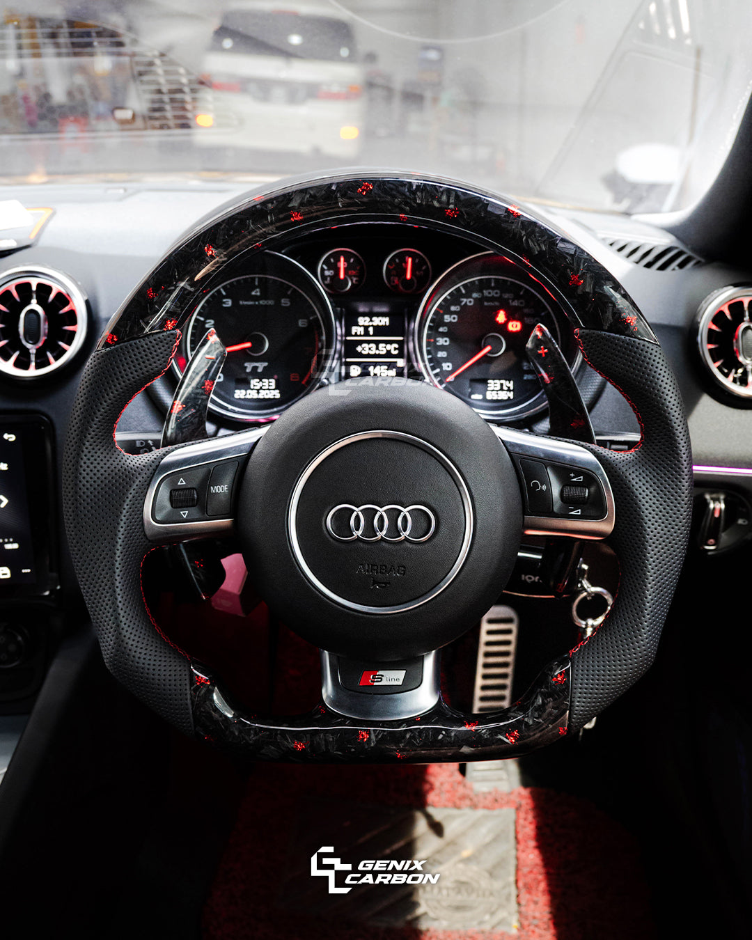 Audi 2007+ TT TTS TTRS RS6 R8 Carbon Fiber Steering Wheel