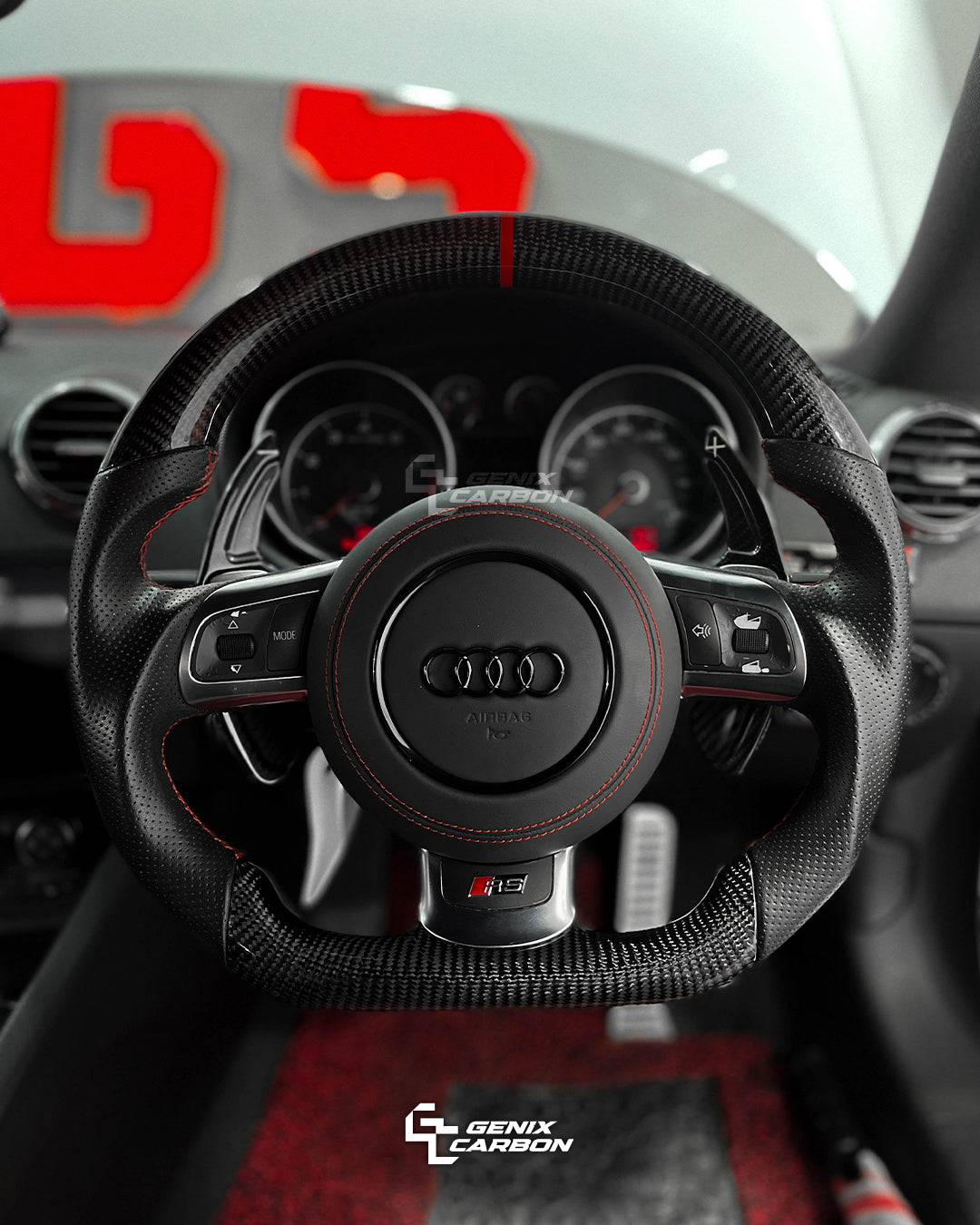 Audi 2007+ TT TTS TTRS RS6 R8 Carbon Fiber Steering Wheel