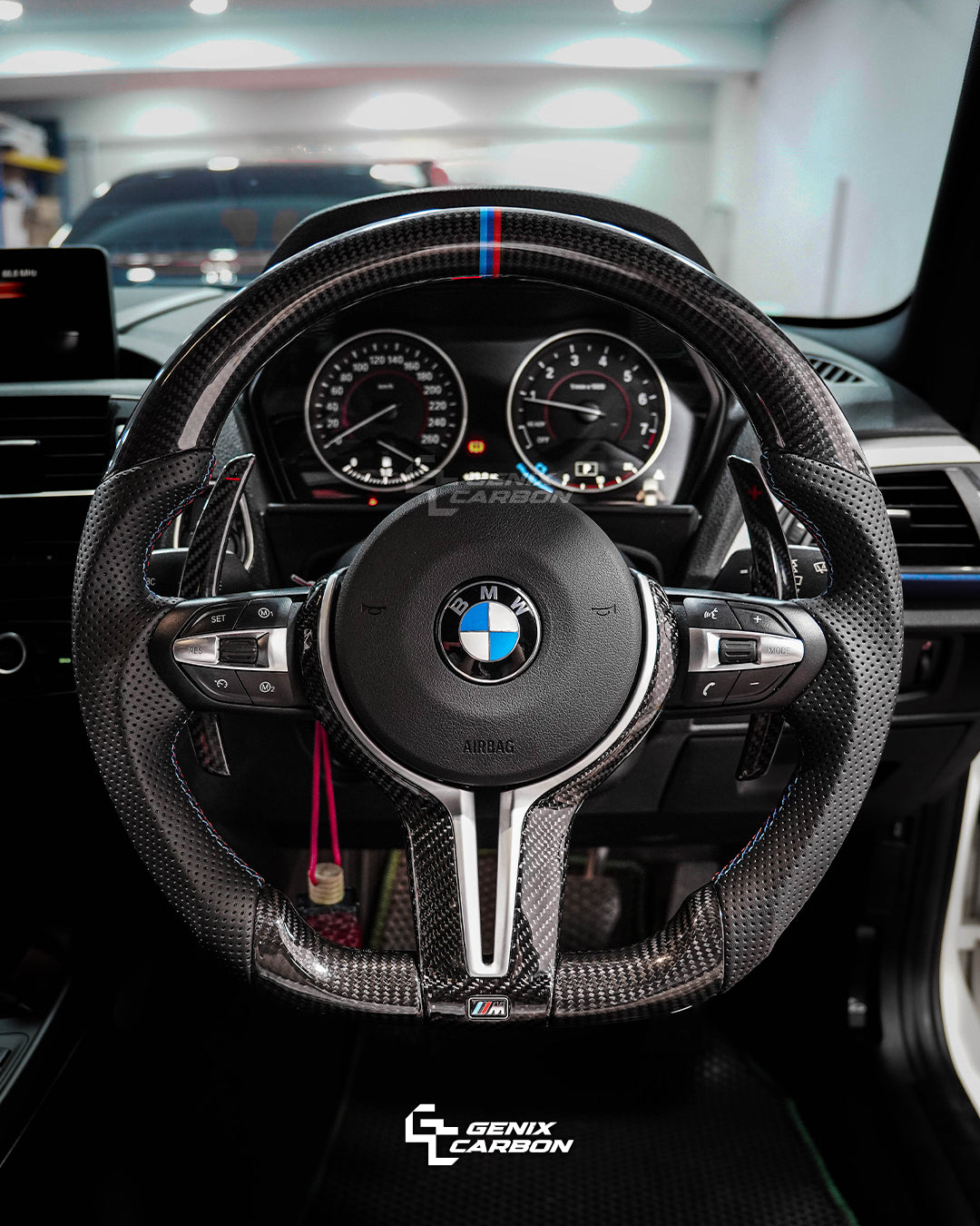 BMW ALL F-Series M Sport Carbon Fiber Steering Wheel (Retrofittable for all BMW 2010+)
