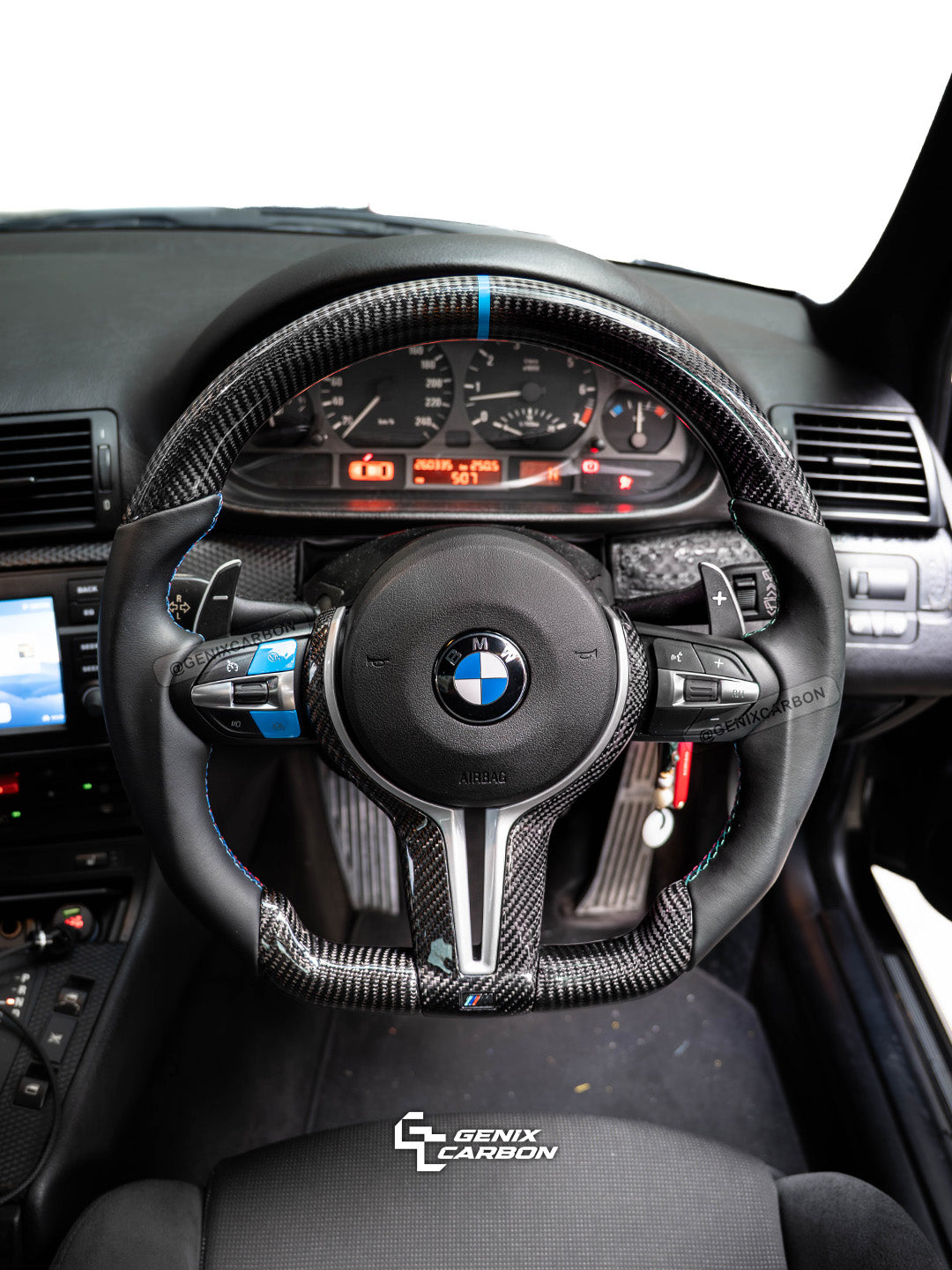 BMW ALL F-Series M Sport Custom Carbon Fiber Steering Wheel (Retrofittable for all BMW 2010+)