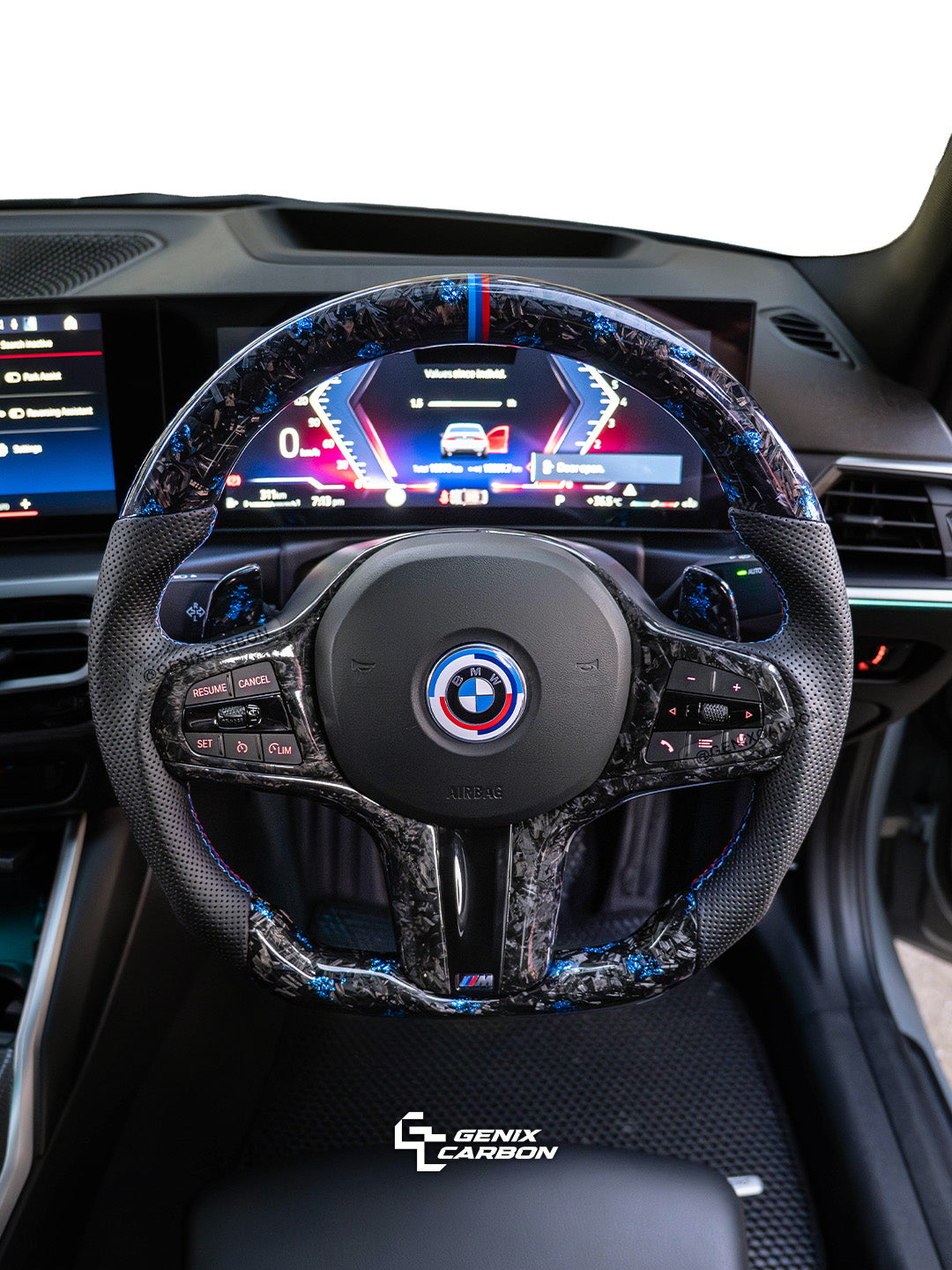 BMW ALL G-Series F-Series M Sport Custom Carbon Fiber Steering Wheel (Retrofittable for all BMW 2010+)