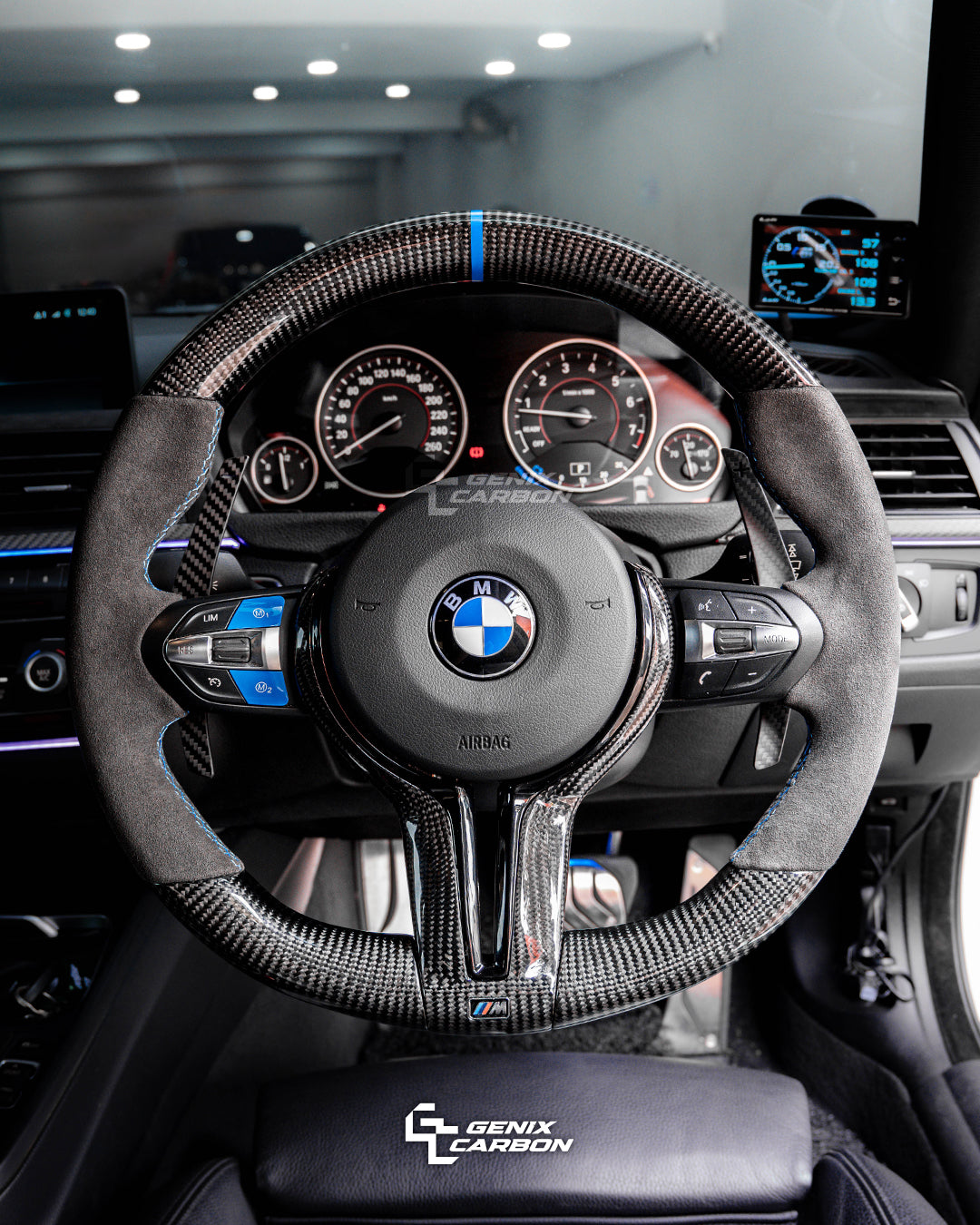 BMW ALL F-Series M Sport Carbon Fiber Steering Wheel (Retrofittable for all BMW 2010+)
