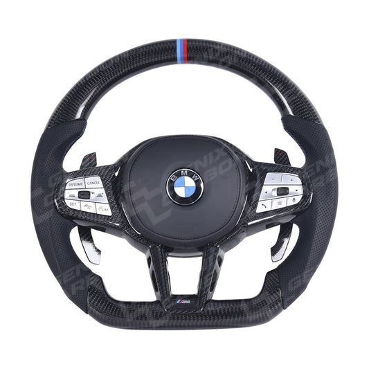 BMW ALL G-Series F-Series NEW M Sport Carbon Fiber Steering Wheel (Retrofittable for all BMW 2010+)