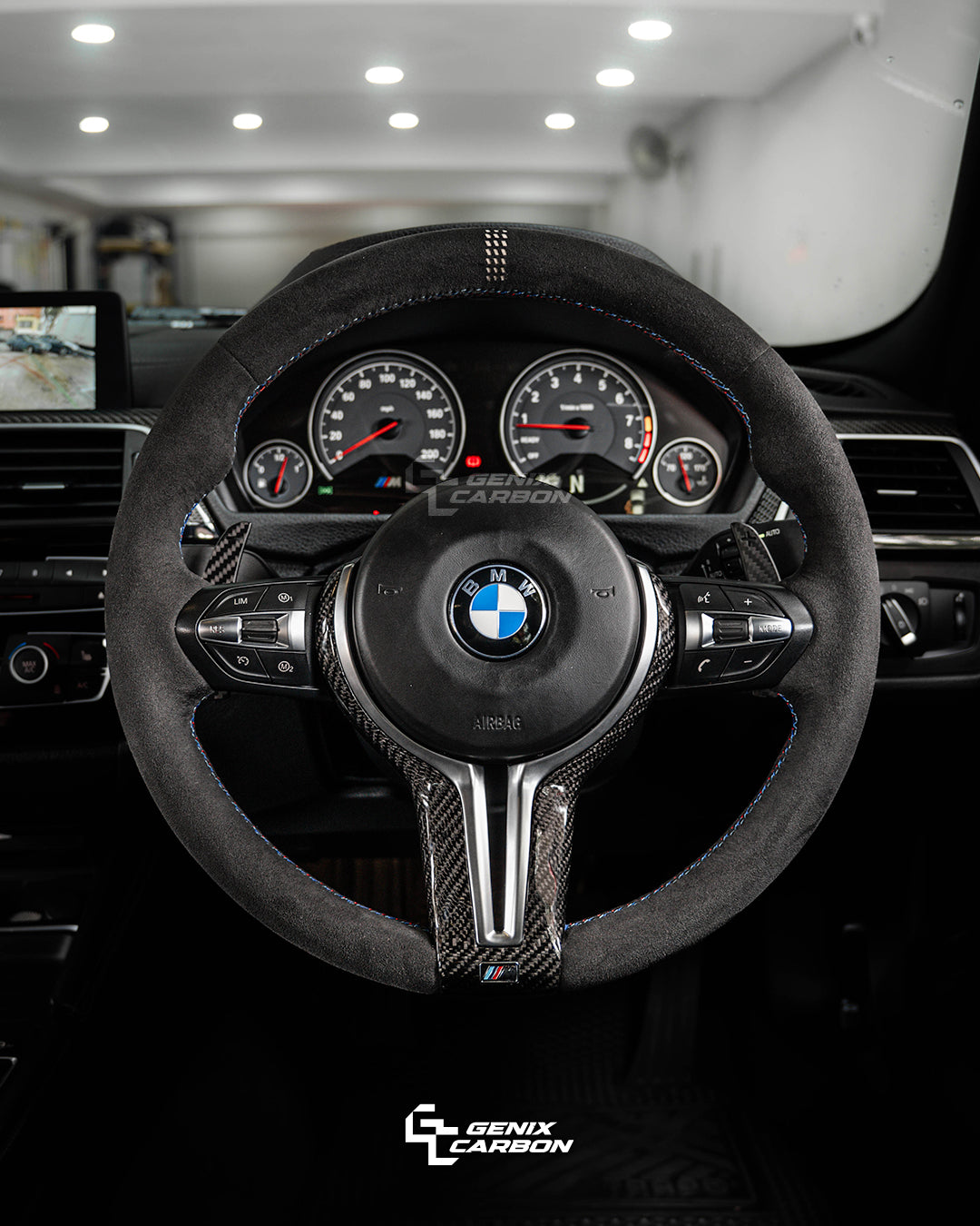 BMW ALL F-Series M Sport Carbon Fiber Steering Wheel (Retrofittable for all BMW 2010+)