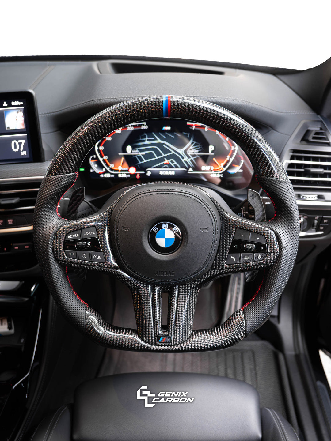 BMW ALL G-Series F-Series M Sport Custom Carbon Fiber Steering Wheel (Retrofittable for all BMW 2010+)