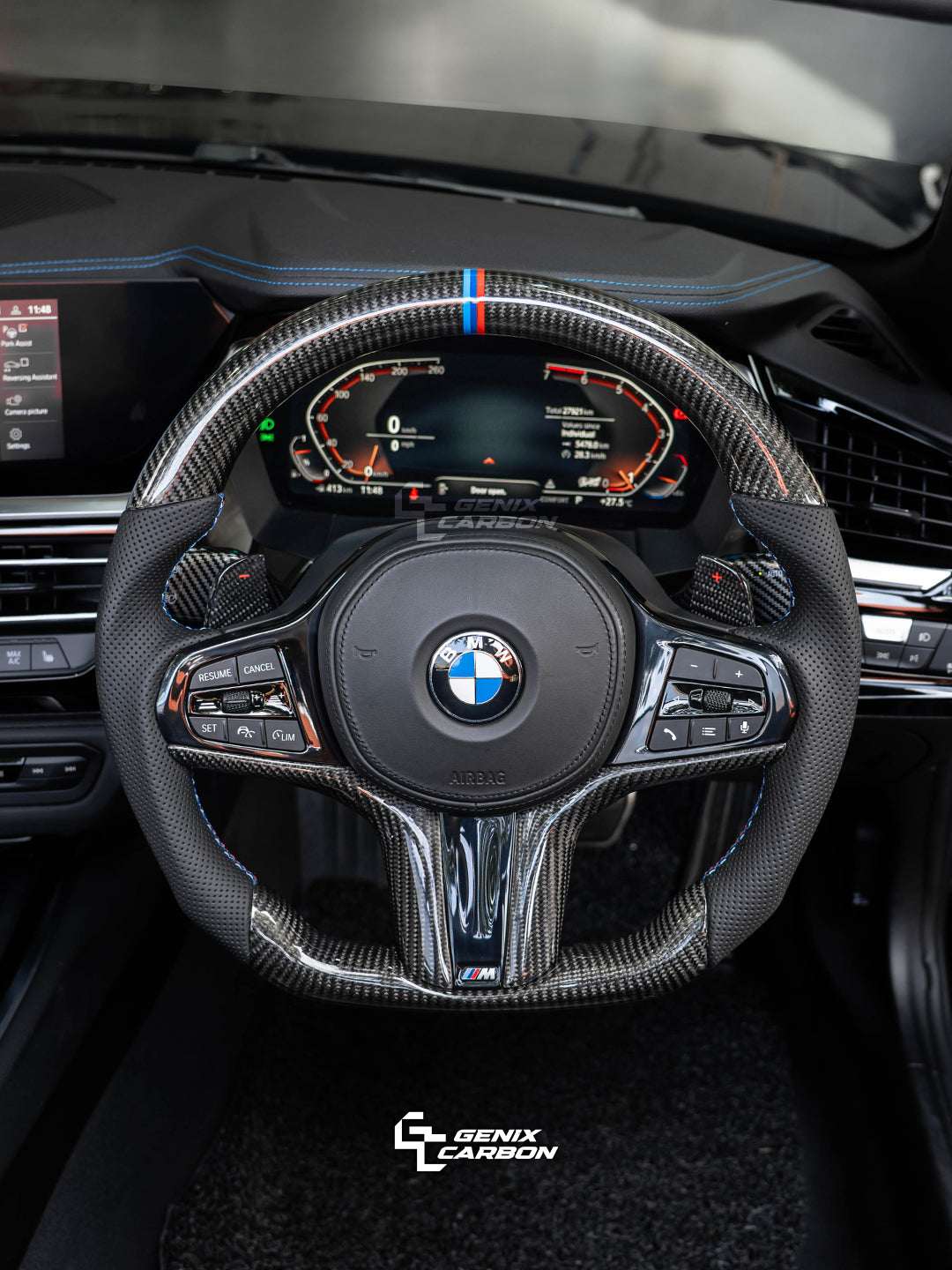 BMW ALL G-Series F-Series M Sport Custom Carbon Fiber Steering Wheel (Retrofittable for all BMW 2010+)