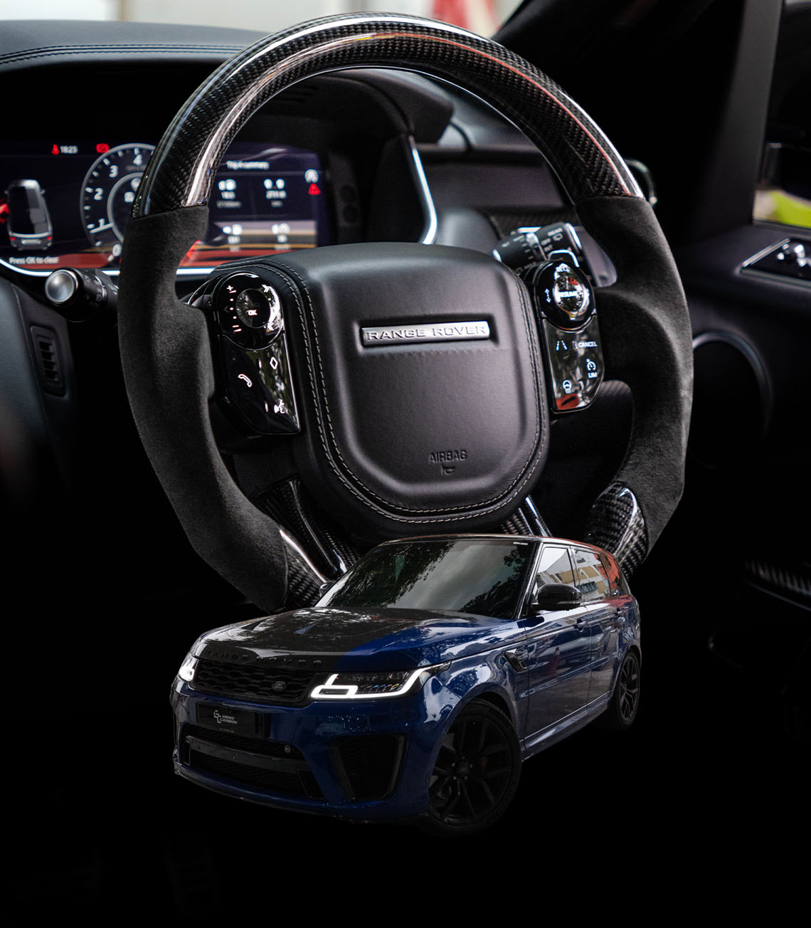 Genix Carbon steering wheel for British brands