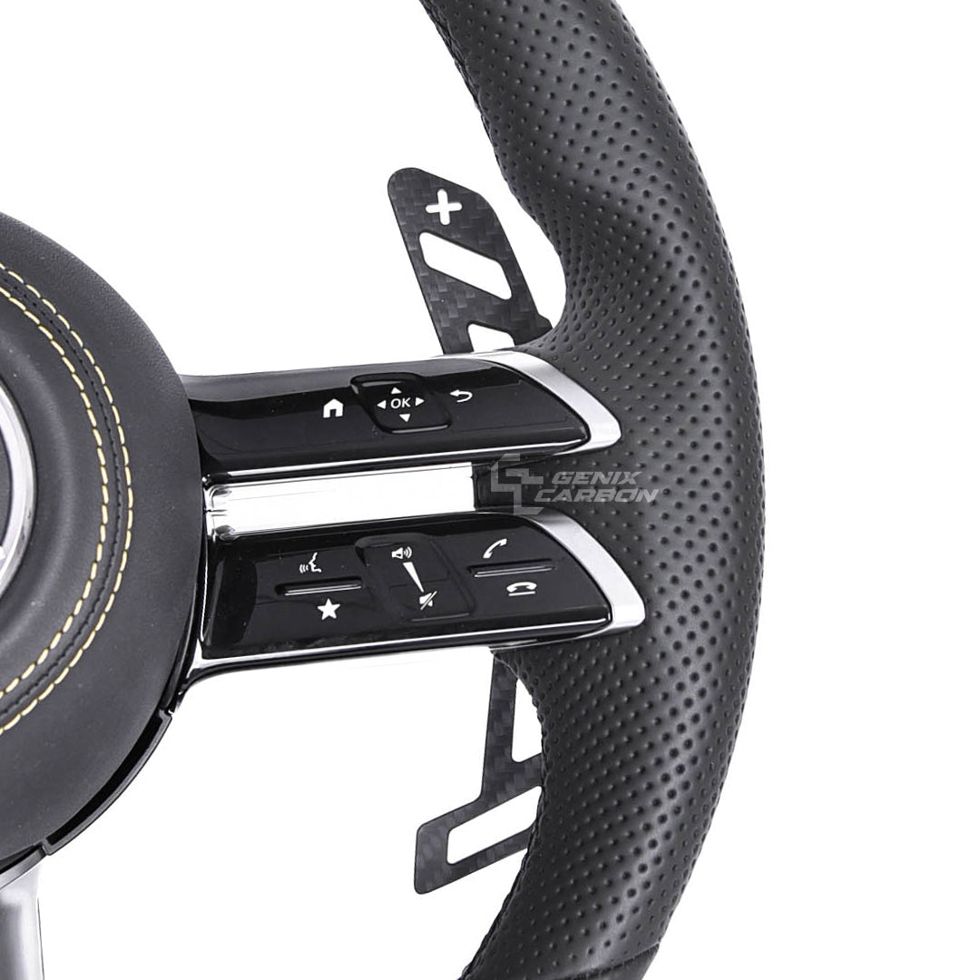 Magnetic Carbon Fiber Paddle Shifters for Mercedes AMG 2021+ (Dragonfly AMG) Steering Version
