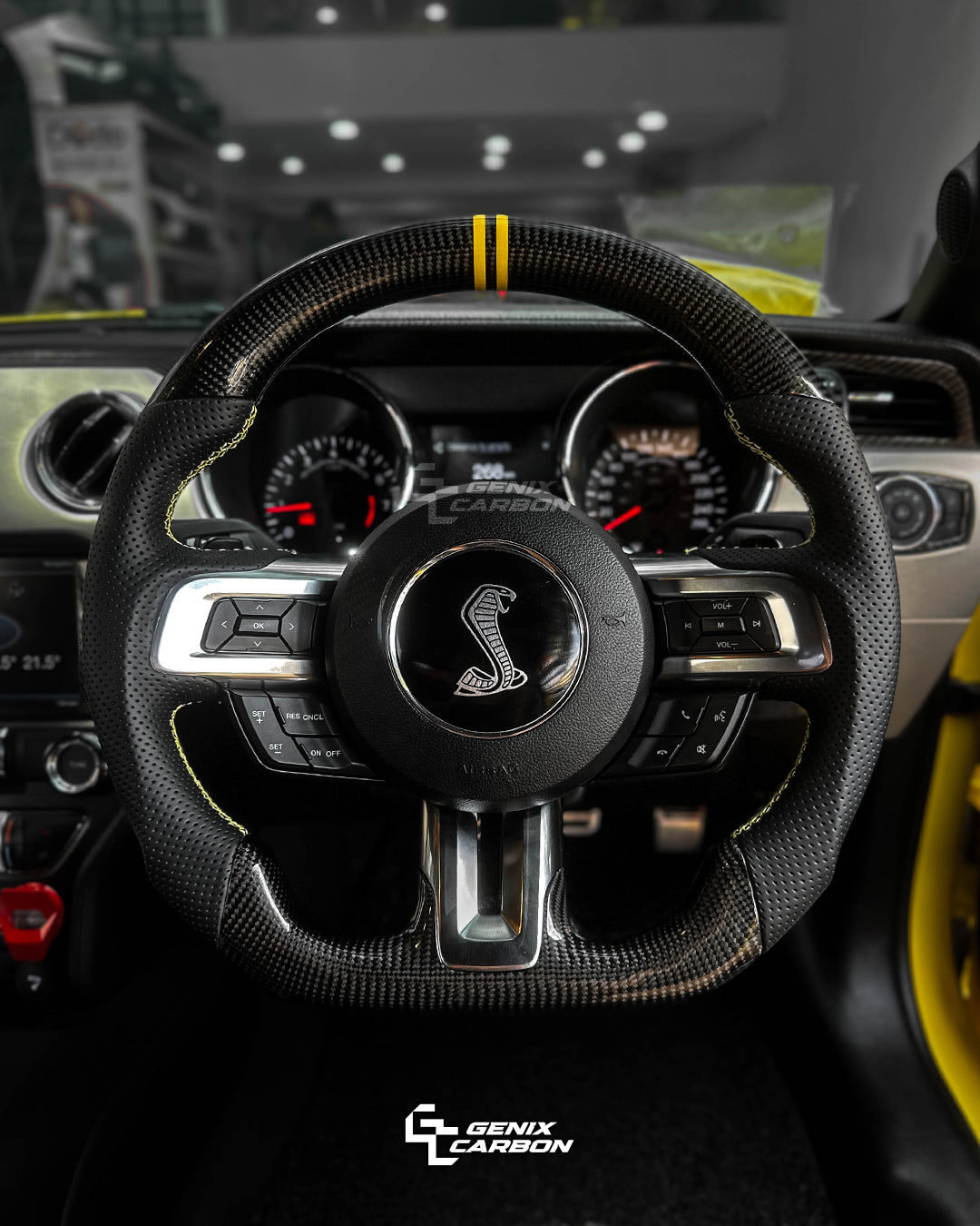 Ford Mustang (S550) 2015+ Carbon Fiber Steering Wheel
