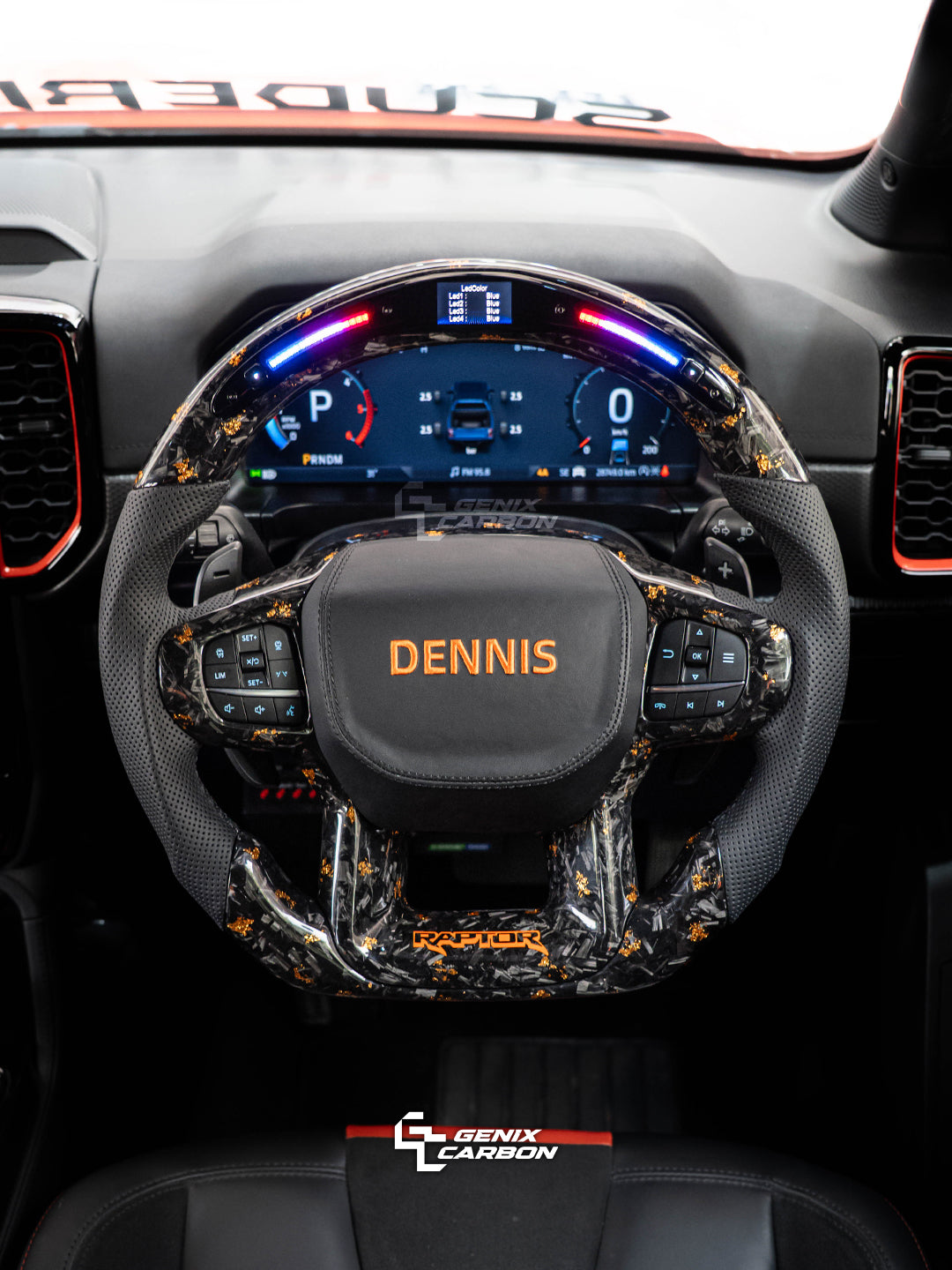 Ford Ranger Raptor 2021+ Custom Carbon Fiber Steering Wheel