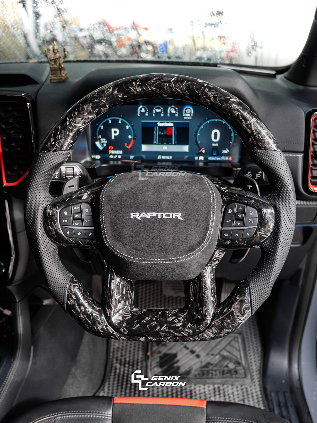 Ford Ranger Raptor 2021+ Custom Carbon Fiber Steering Wheel