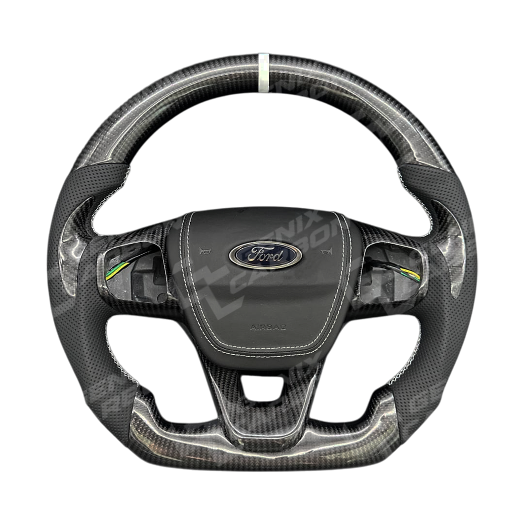 Ford Fiesta (MK8) 2017+ | Focus (MK4) 2017+ Custom Carbon Fiber Steering Wheel