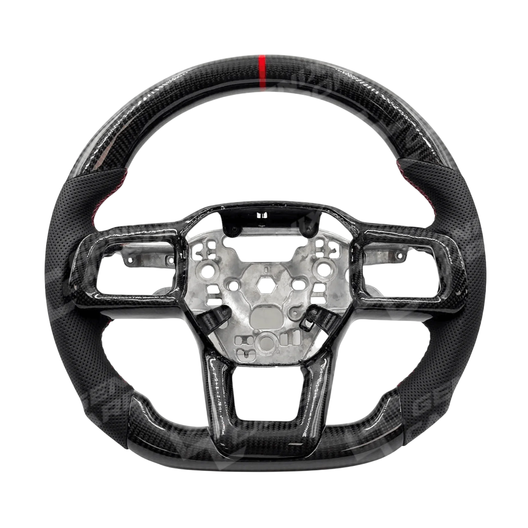 Ford Mustang (S650) 2024+ Custom Carbon Fiber Steering Wheel