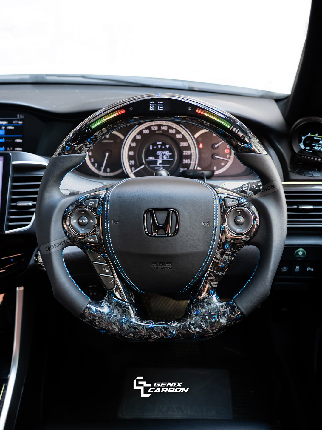 Honda Accord (9th Gen) 2012+ | Odyssey 2017+ Custom Carbon Fiber Steering Wheel