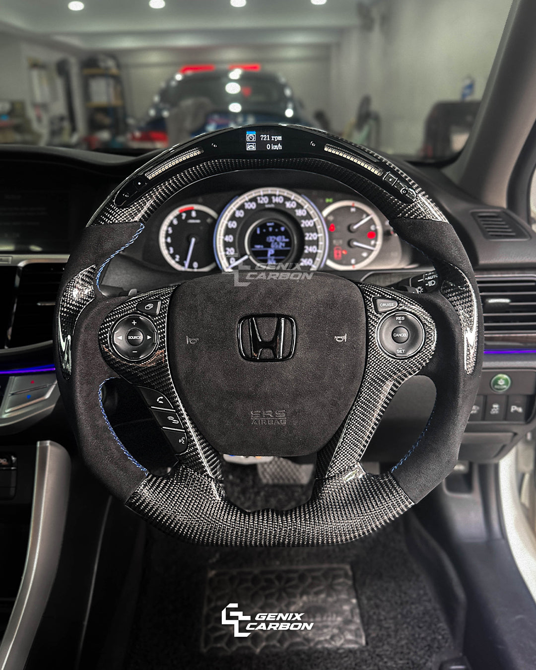 Honda Accord (9th Gen) 2012+ | Odyssey 2017+ Custom Carbon Fiber Steering Wheel
