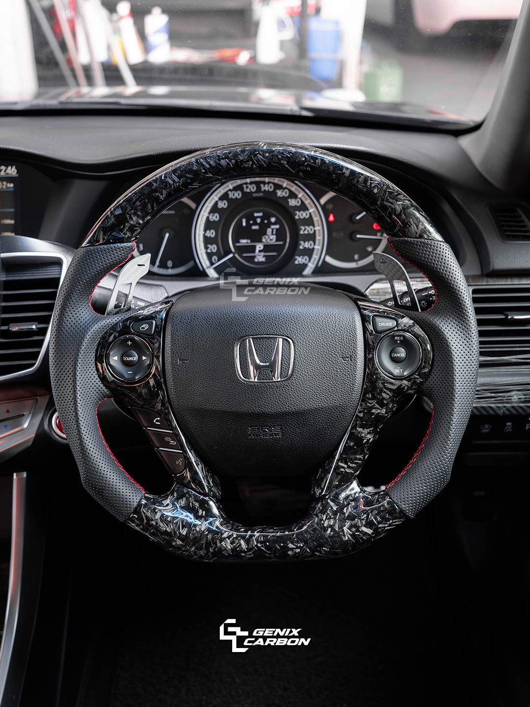 Honda Accord (9th Gen) 2012+ | Odyssey 2017+ Custom Carbon Fiber Steering Wheel