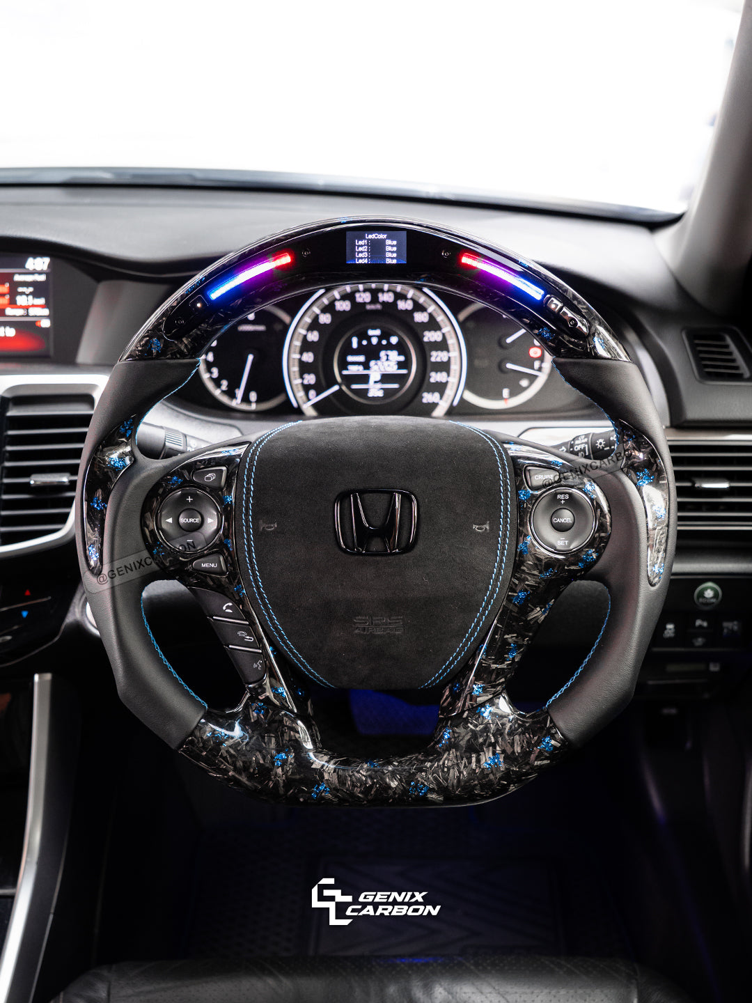 Honda Accord (9th Gen) 2012+ | Odyssey 2017+ Custom Carbon Fiber Steering Wheel