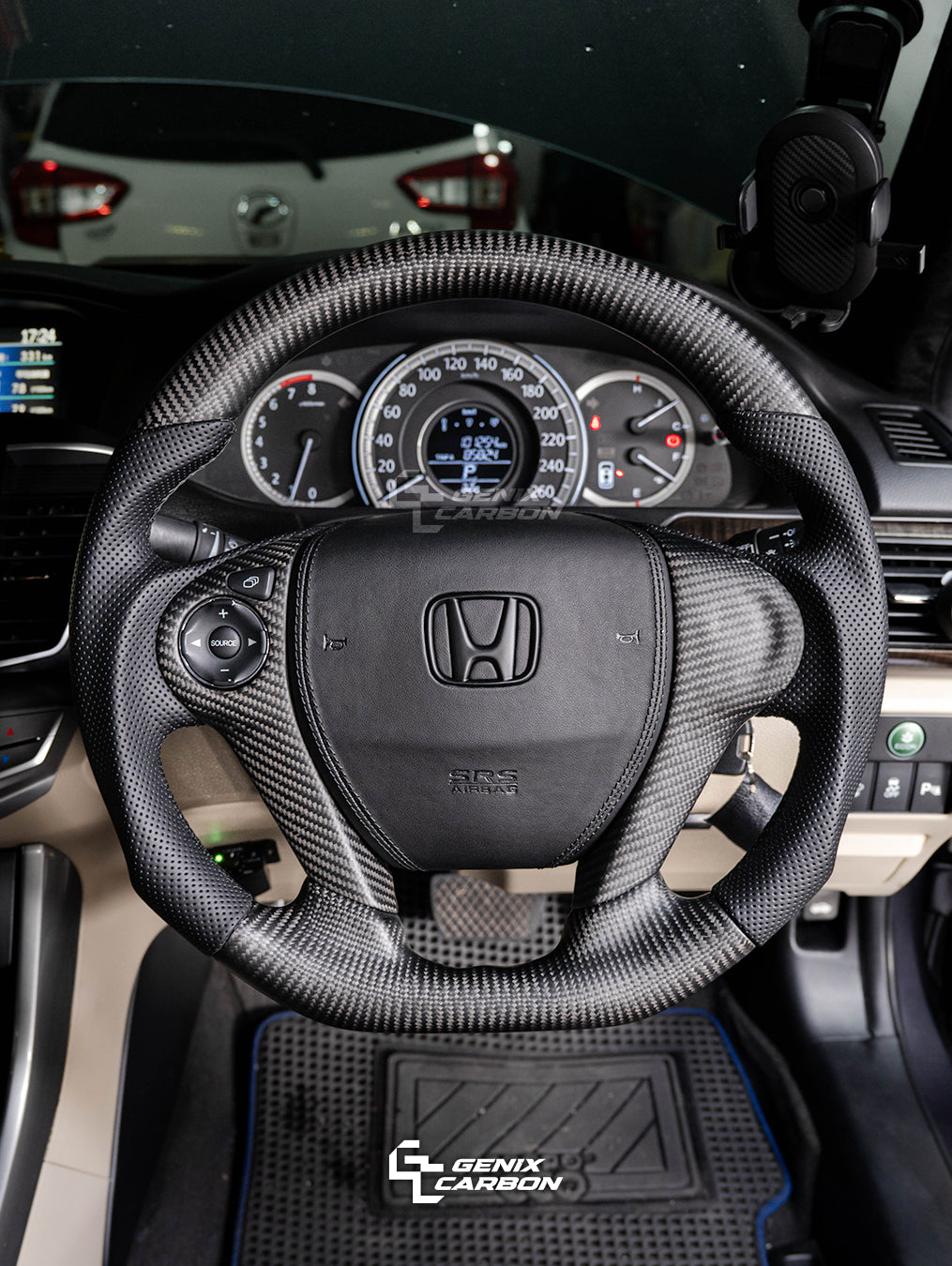 Honda Accord (9th Gen) 2012+ | Odyssey 2017+ Custom Carbon Fiber Steering Wheel