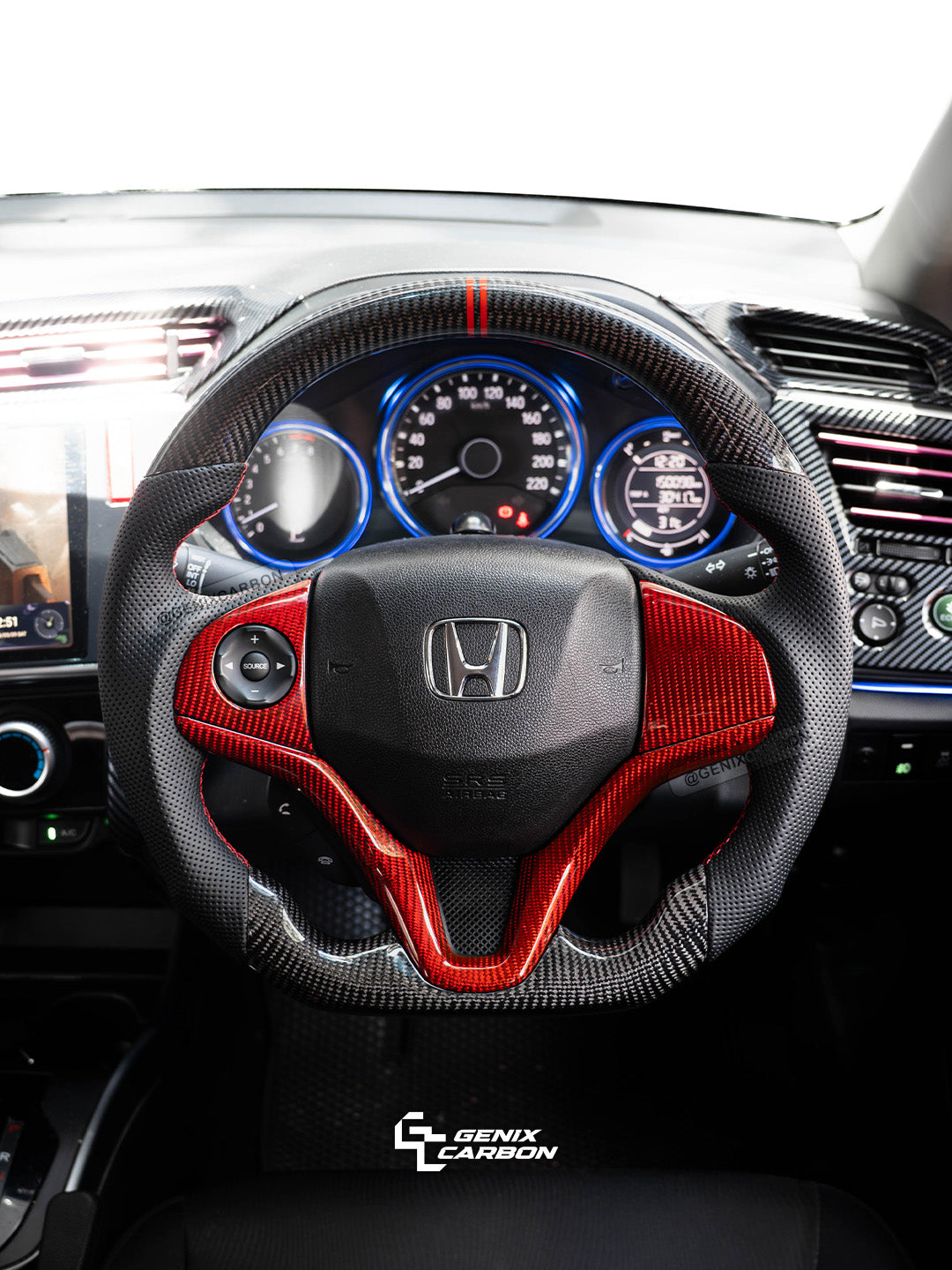 Honda City (GM) 2014+ | HRV (RU) 2013+ Custom Carbon Fiber Steering Wheel