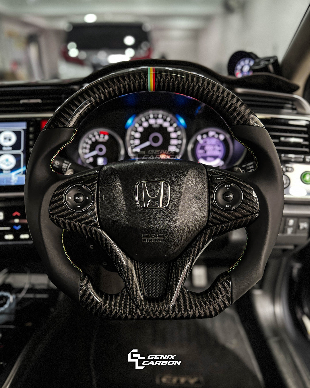 Honda City (GM) 2014+ | HRV (RU) 2013+ Carbon Fiber Steering Wheel