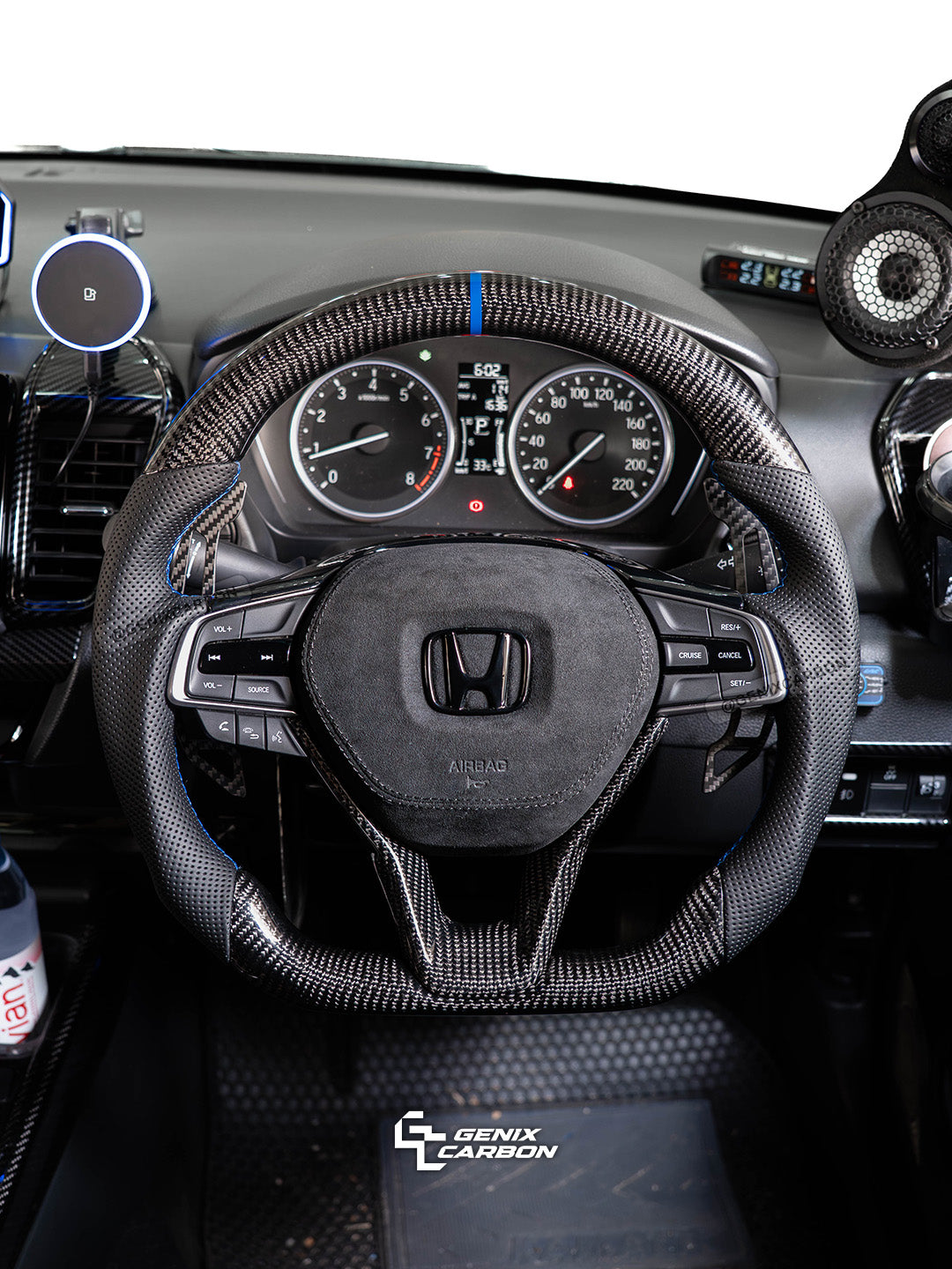 Honda City (GN) 2019+ | Accord (10th Gen) 2017+ | Odyssey 2020+ Custom Carbon Fiber Steering Wheel