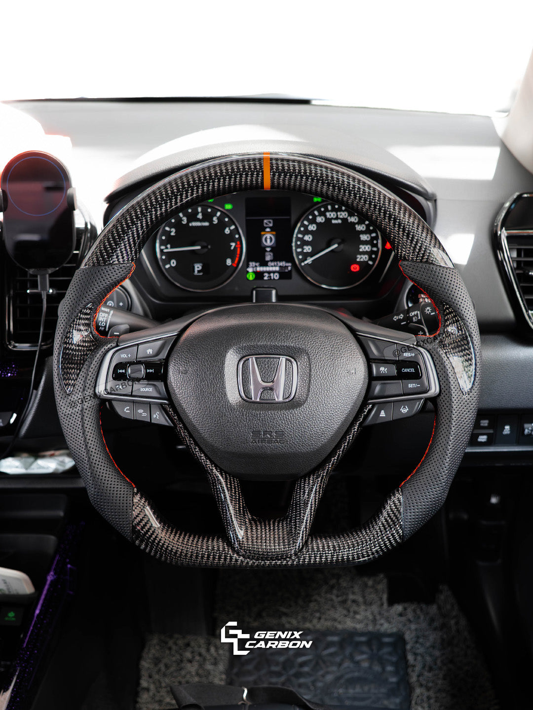 Honda City (GN) 2019+ | Accord (10th Gen) 2017+ | Odyssey 2020+ Custom Carbon Fiber Steering Wheel