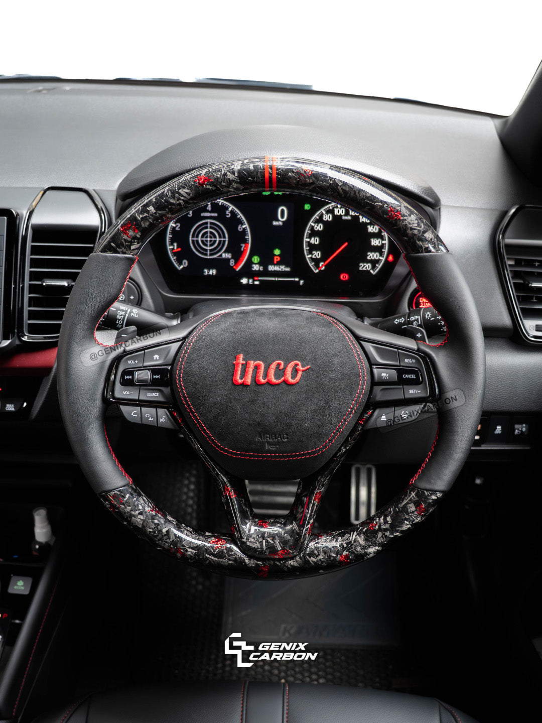 Honda City (GN) 2019+ | Accord (10th Gen) 2017+ | Odyssey 2020+ Custom Carbon Fiber Steering Wheel