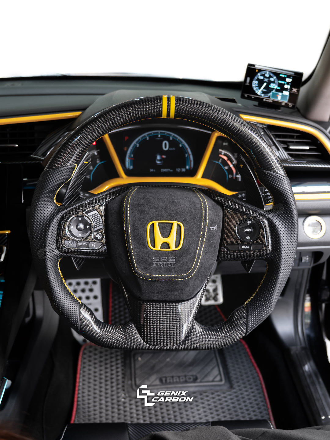 Honda Civic (FC/FK7/FK8) 2015+ Custom Carbon Fiber Steering Wheel