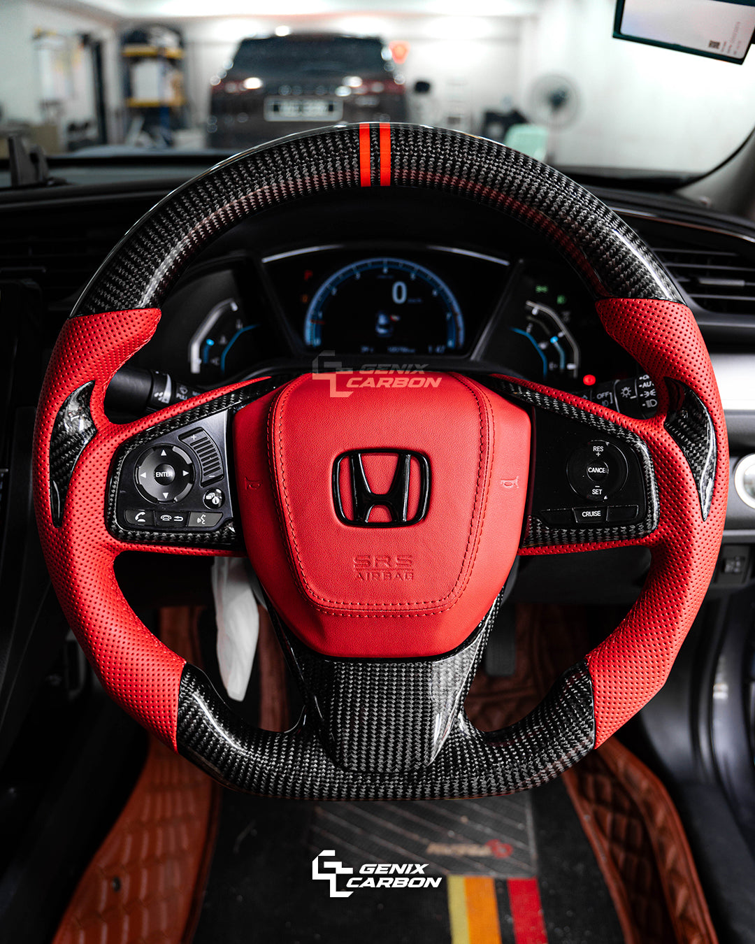 Honda Civic (FC/FK7/FK8) 2015+ Carbon Fiber Steering Wheel