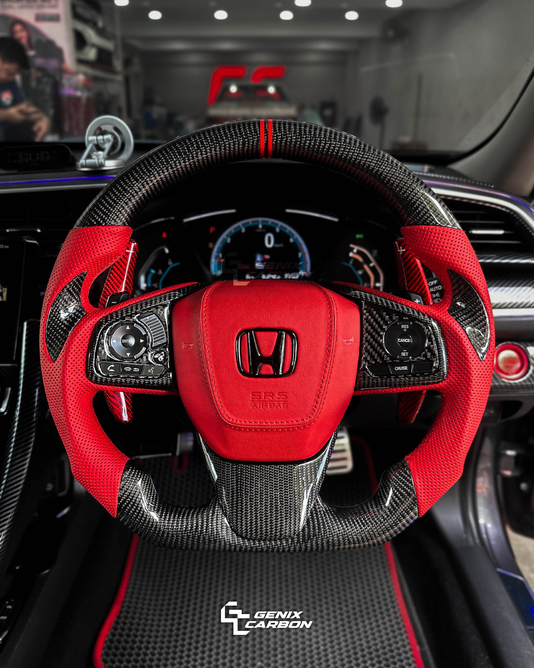 Honda Civic (FC/FK7/FK8) 2015+ Carbon Fiber Steering Wheel