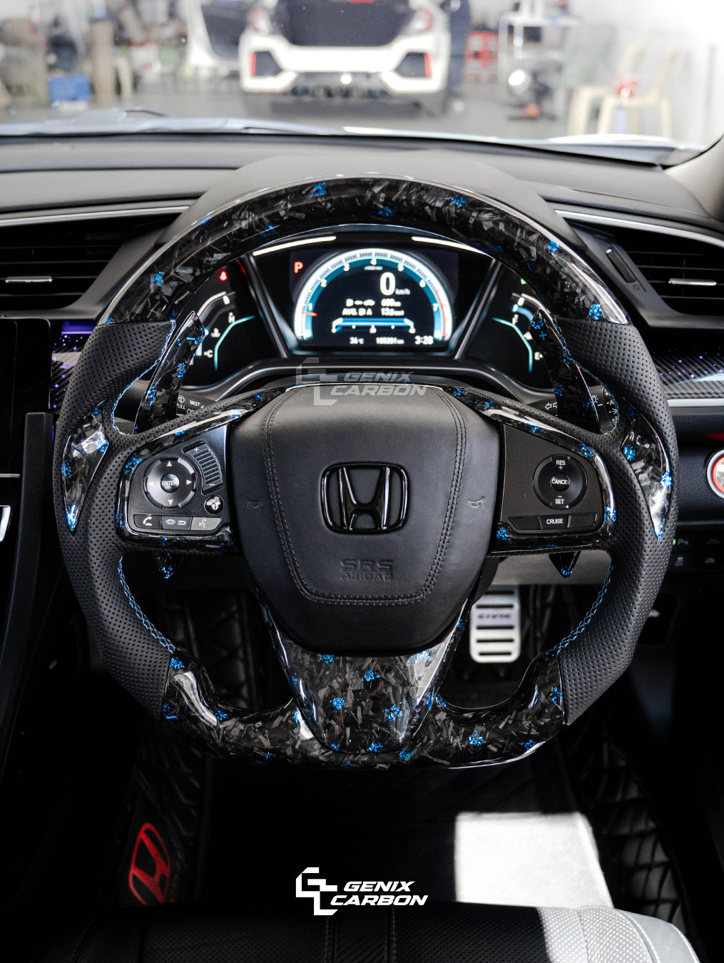 Honda Civic (FC/FK7/FK8) 2015+ Carbon Fiber Steering Wheel
