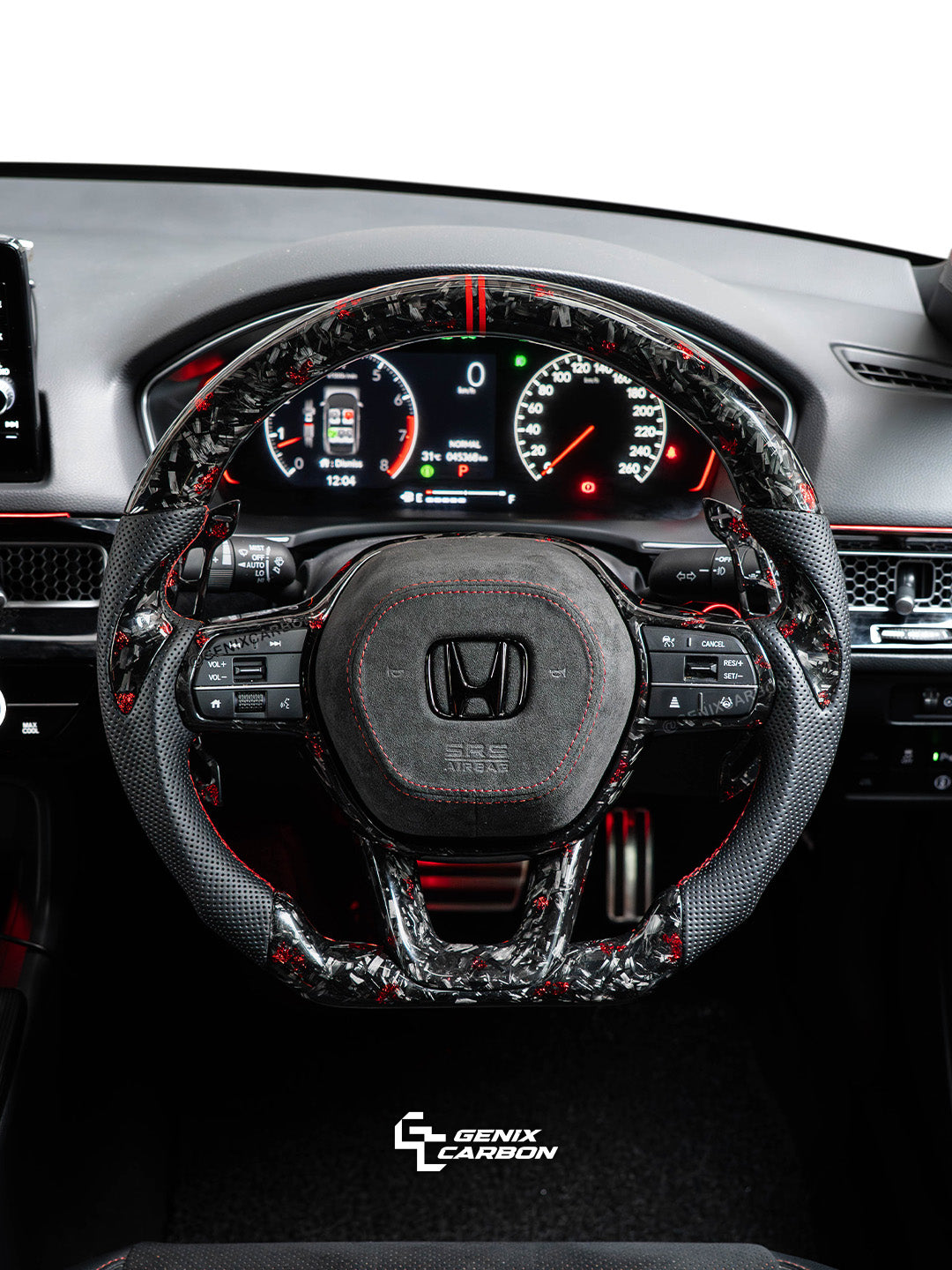 Honda Civic (FE/FL1/FL5) 2022+ | Accord (11th Gen) 2023+ | Stepwgn 2022+ Custom Carbon Fiber Steering Wheel