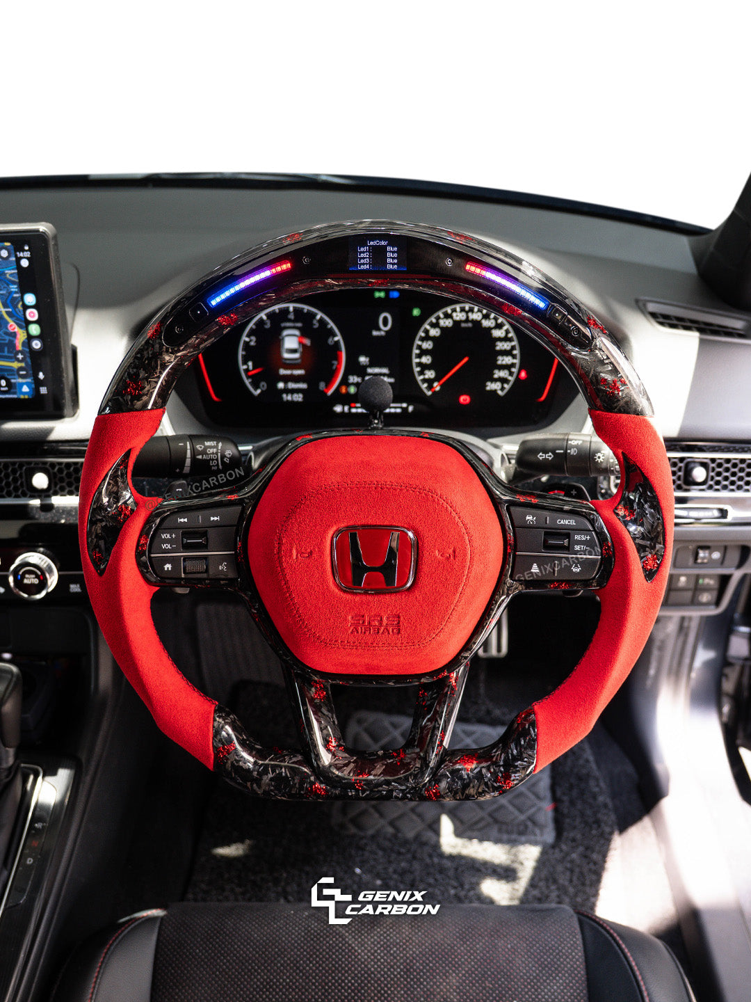 Honda Civic (FE/FL1/FL5) 2022+ | Accord (11th Gen) 2023+ | Stepwgn 2022+ Custom Carbon Fiber Steering Wheel