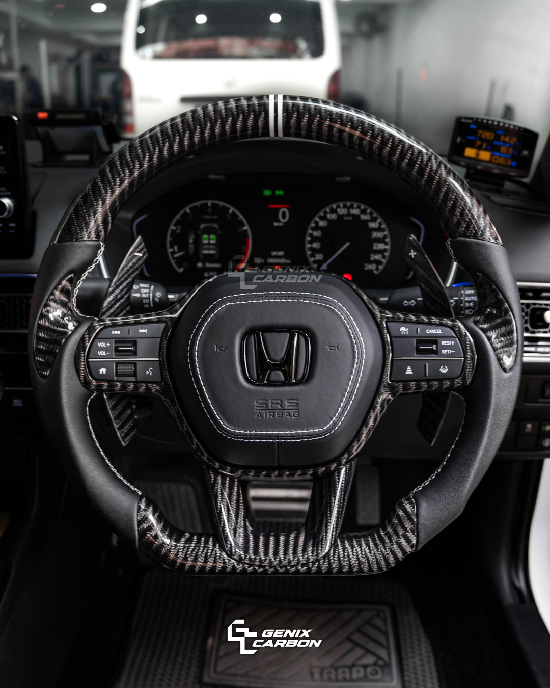 Honda Civic (FE/FL1/FL5) 2022+ | Accord (11th Gen) 2023+ Carbon Fiber Steering Wheel