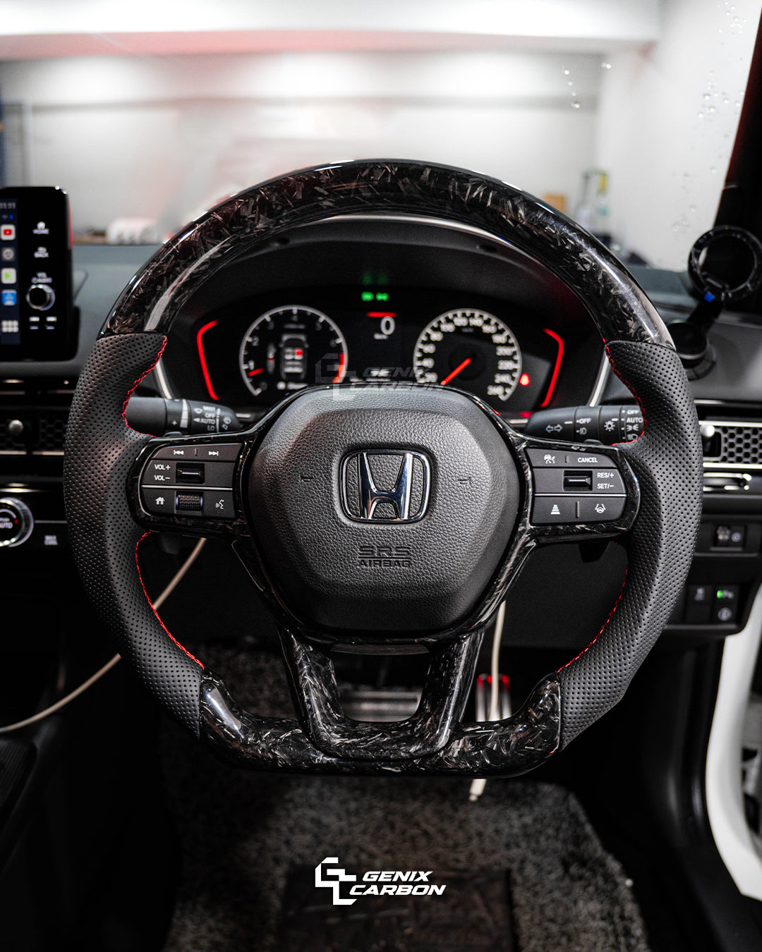 Honda Civic (FE/FL1/FL5) 2022+ | Accord (11th Gen) 2023+ Carbon Fiber Steering Wheel