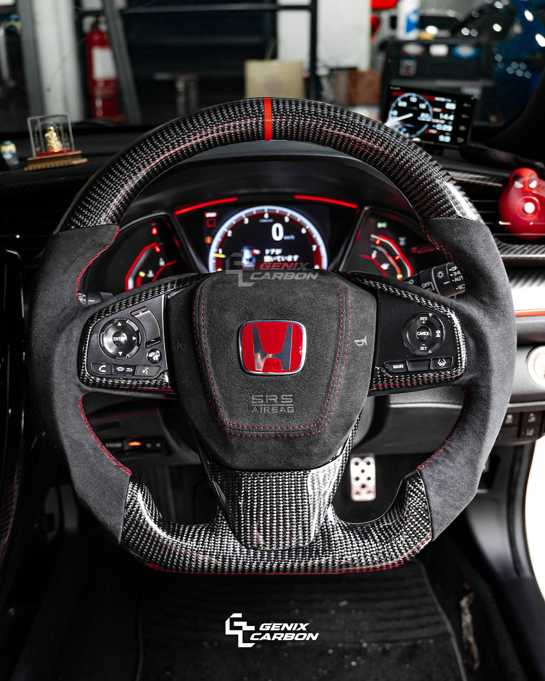 Honda Civic (FC/FK7/FK8) 2015+ Carbon Fiber Steering Wheel