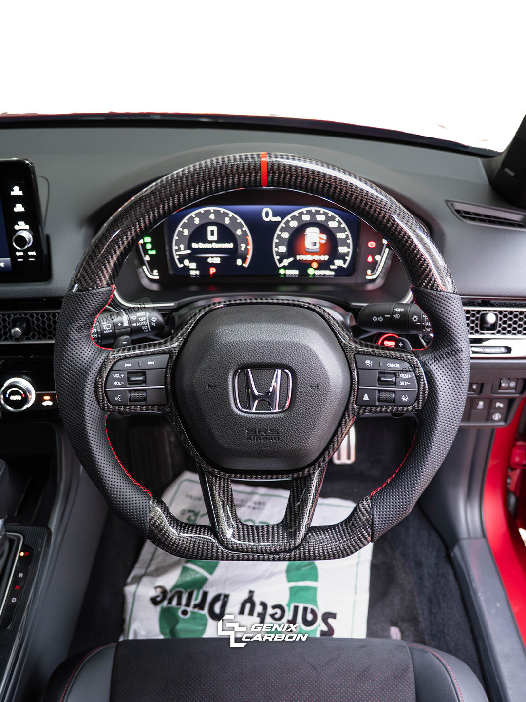 Honda Civic (FE/FL1/FL5) 2022+ | Accord (11th Gen) 2023+ | Stepwgn 2022+ Custom Carbon Fiber Steering Wheel