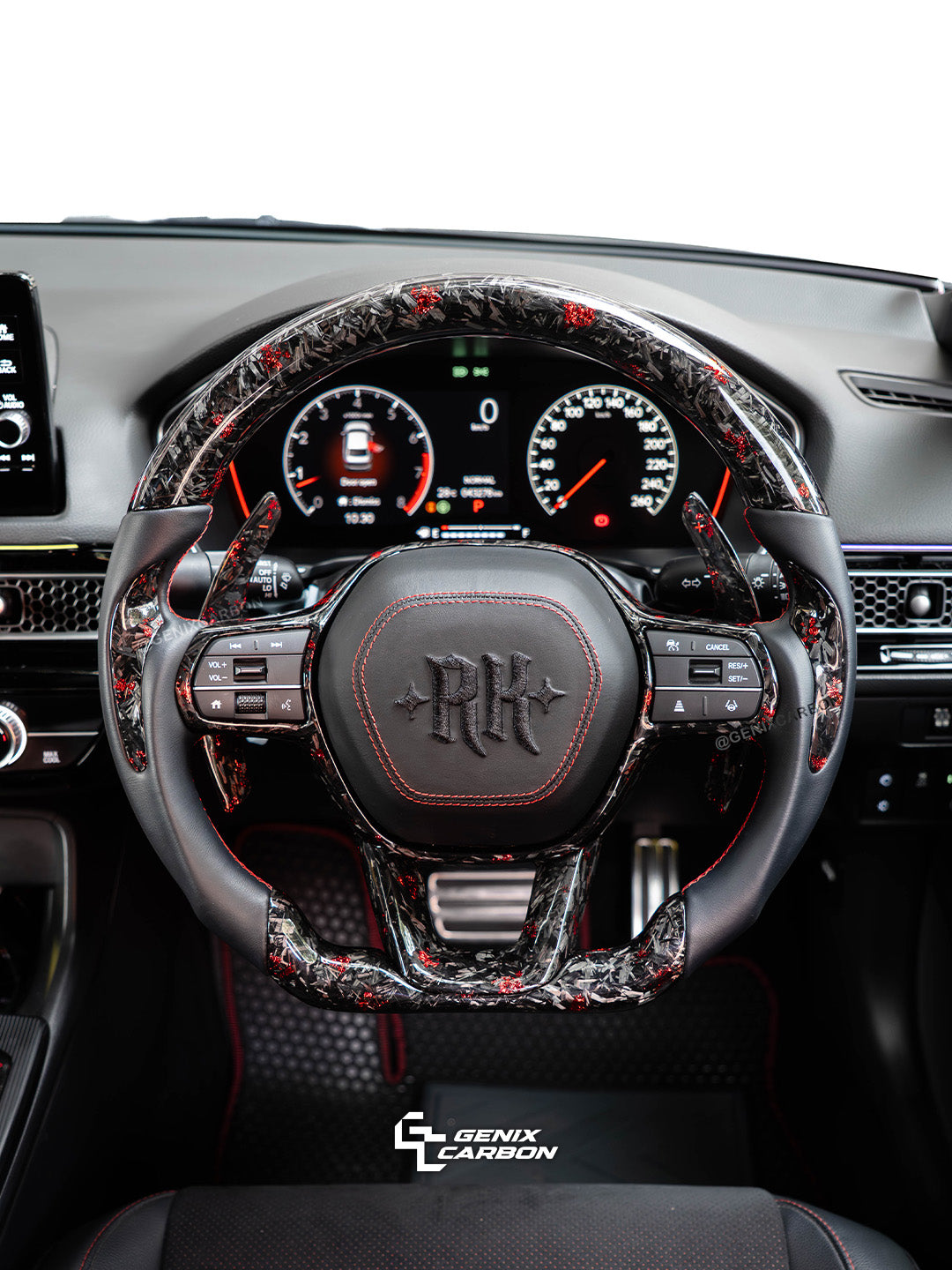 Honda Civic (FE/FL1/FL5) 2022+ | Accord (11th Gen) 2023+ | Stepwgn 2022+ Custom Carbon Fiber Steering Wheel