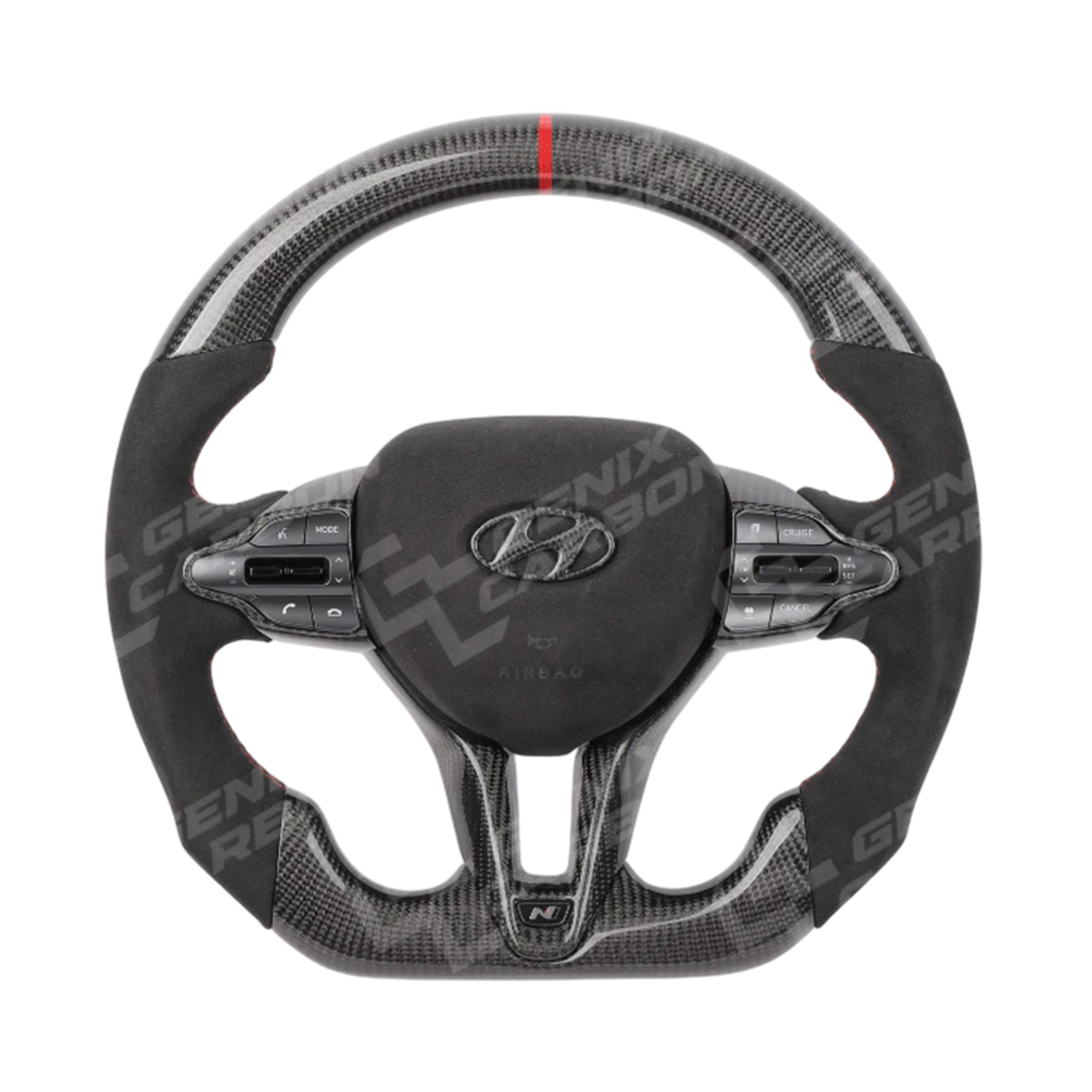 Hyundai Elantra 2021+ | Avante N 2021+ | i30 N 2021+ Custom Carbon Fiber Steering Wheel