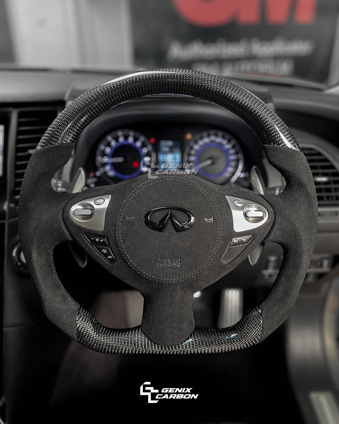Nissan Fairlady 370Z (Z34) 2009+ Carbon Fiber Steering Wheel