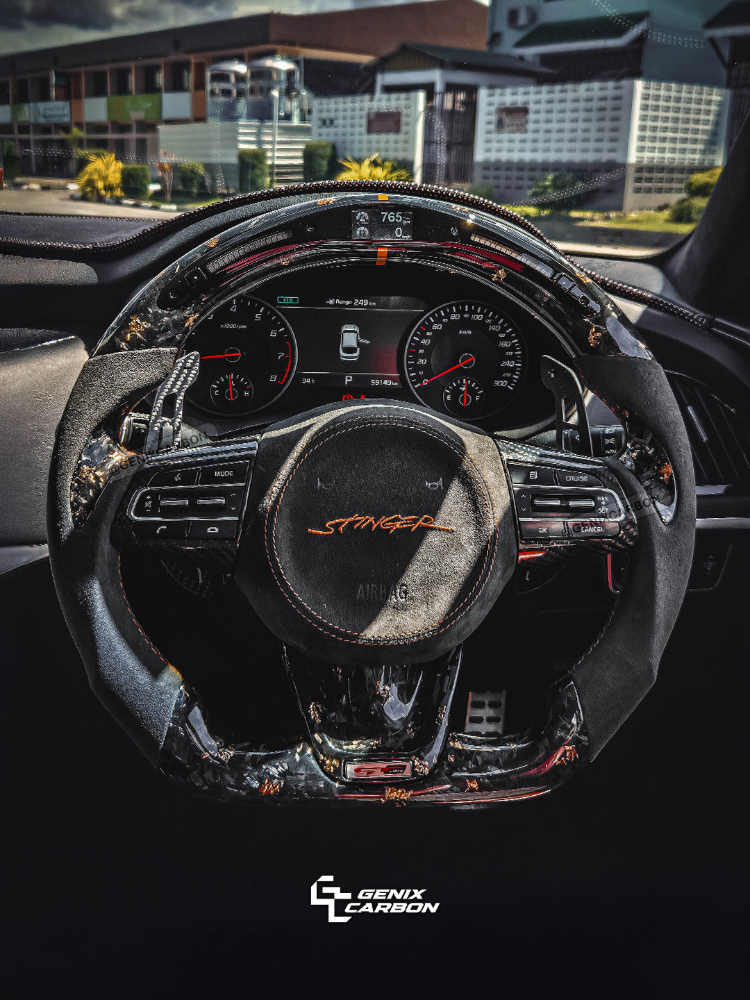 Kia Stinger Custom Carbon Fiber Steering Wheel
