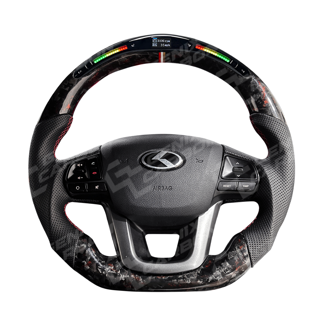 Kia Optima K5 2010+ | Rio 2011+ Custom Carbon Fiber Steering Wheel