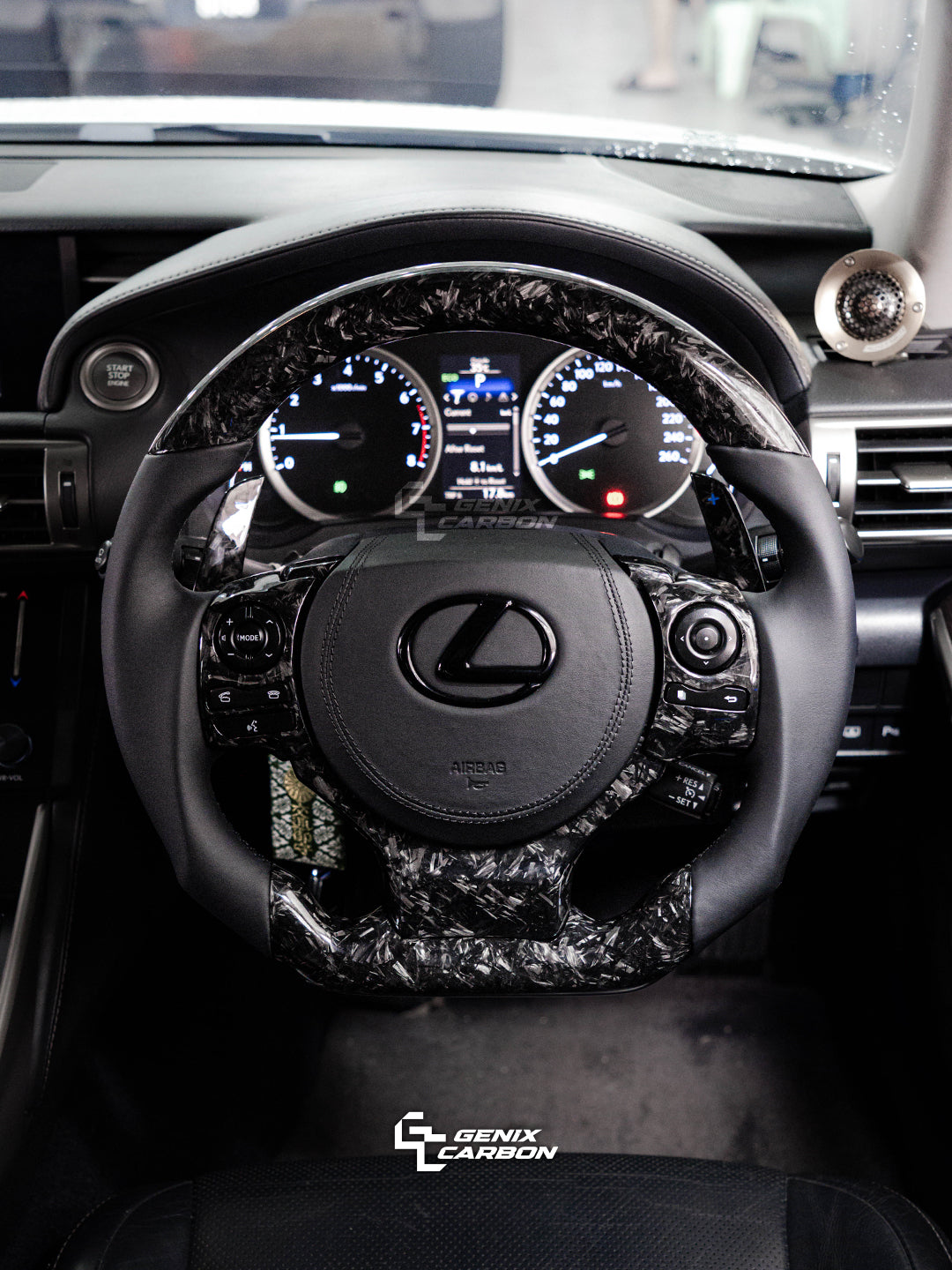 Lexus IS 2013+ | CT 2014+ | NX 2014+ | RC 2014+ Carbon Fiber Steering Wheel (Retrofittable for most Lexus & Toyota models)