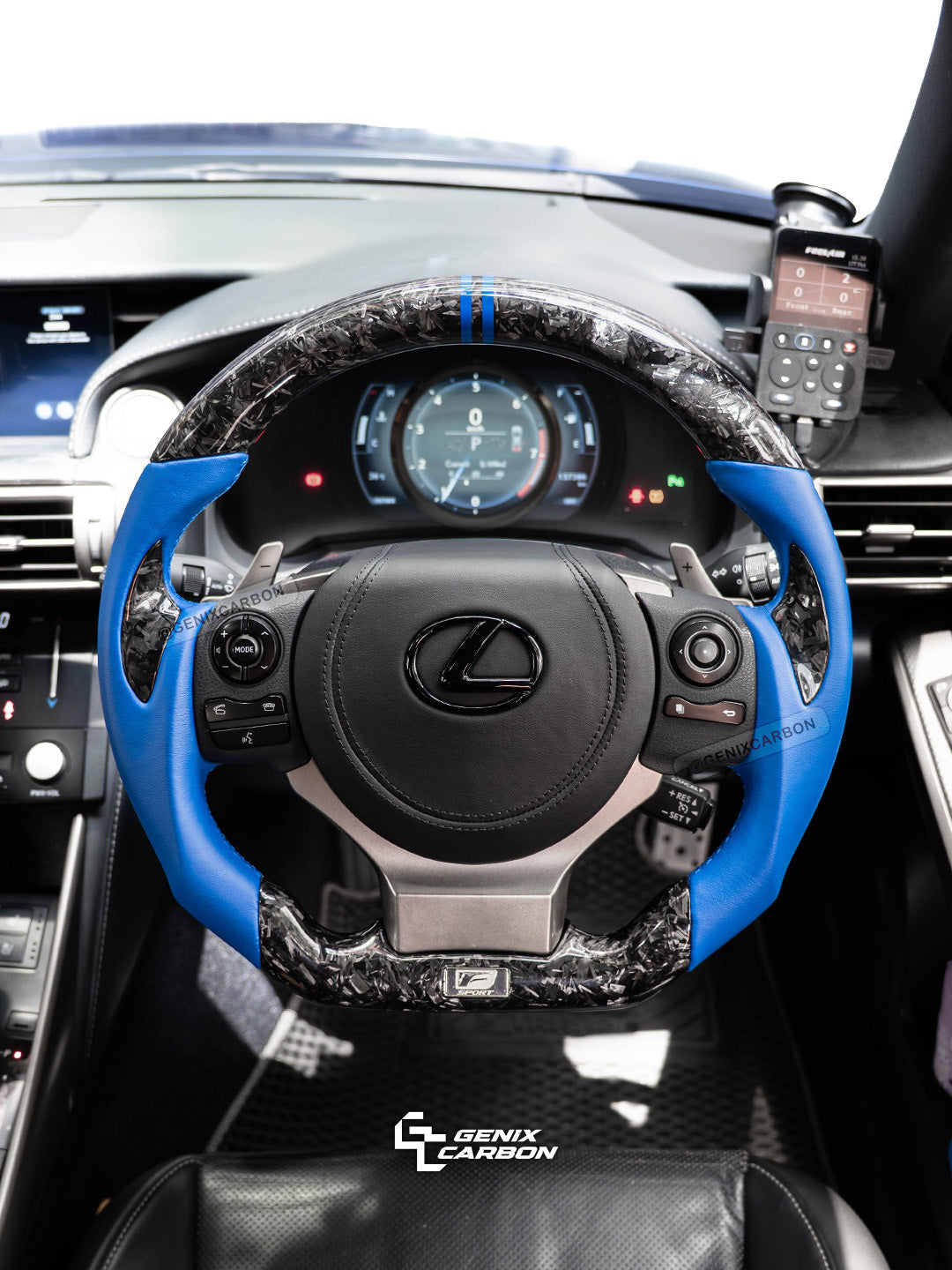 Lexus IS 2013+ | CT 2014+ | NX 2014+ | RC 2014+ Custom Carbon Fiber Steering Wheel (Retrofittable for most Lexus & Toyota models)