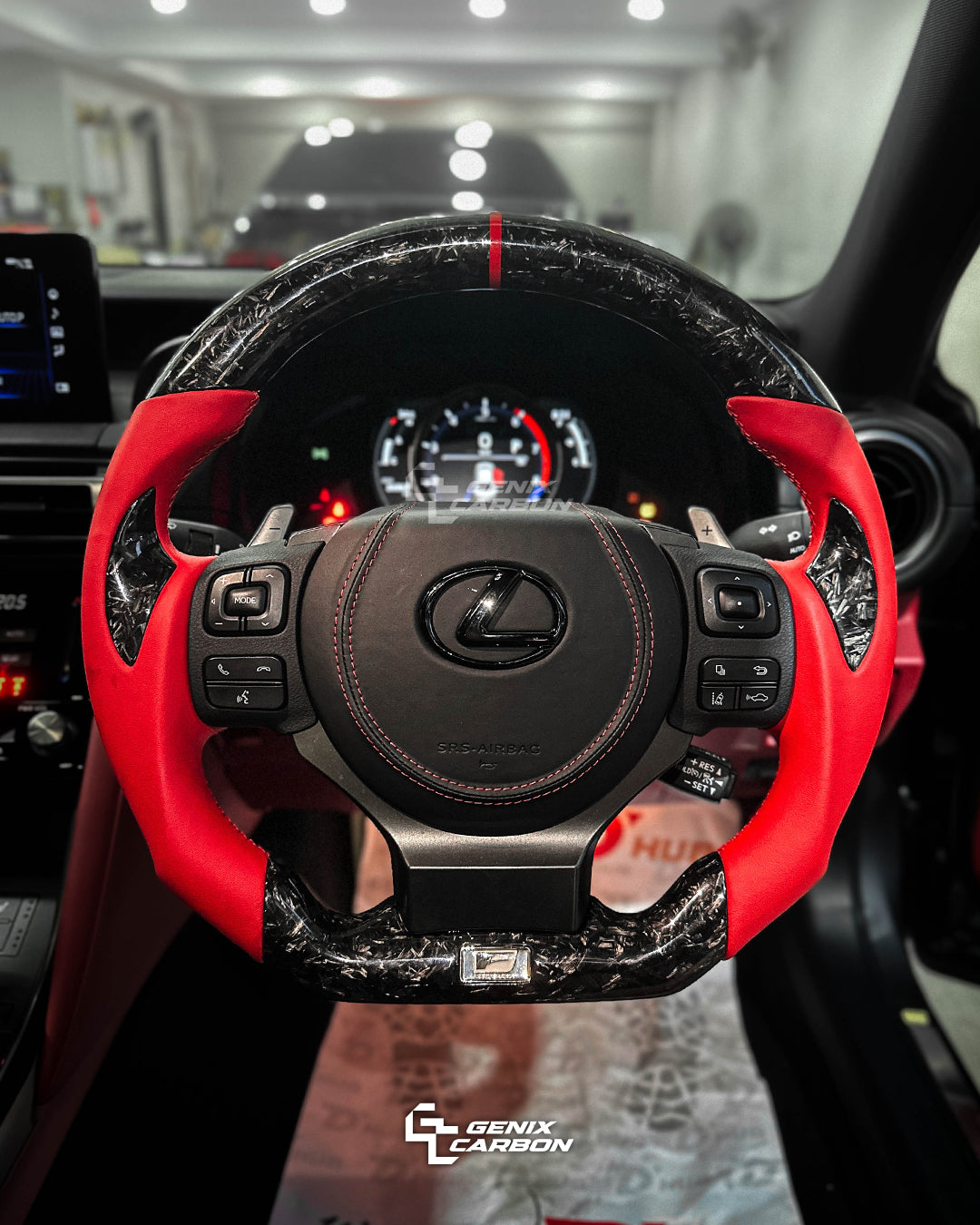 Lexus IS 2013+ | CT 2014+ | NX 2014+ | RC 2014+ Carbon Fiber Steering Wheel (Retrofittable for most Lexus & Toyota models)